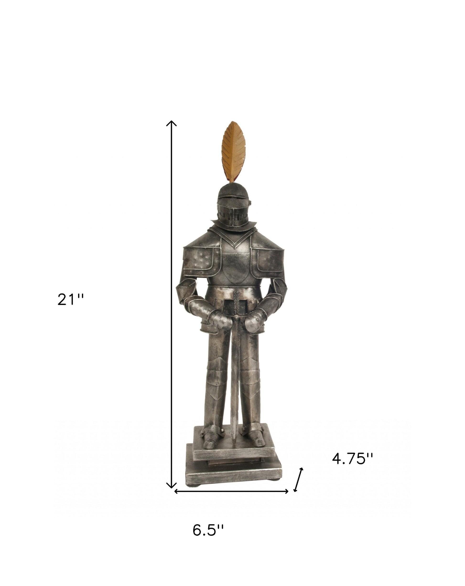 Medieval Armor Suit Tin Antique Decor-Sculptures-DECOROLALA