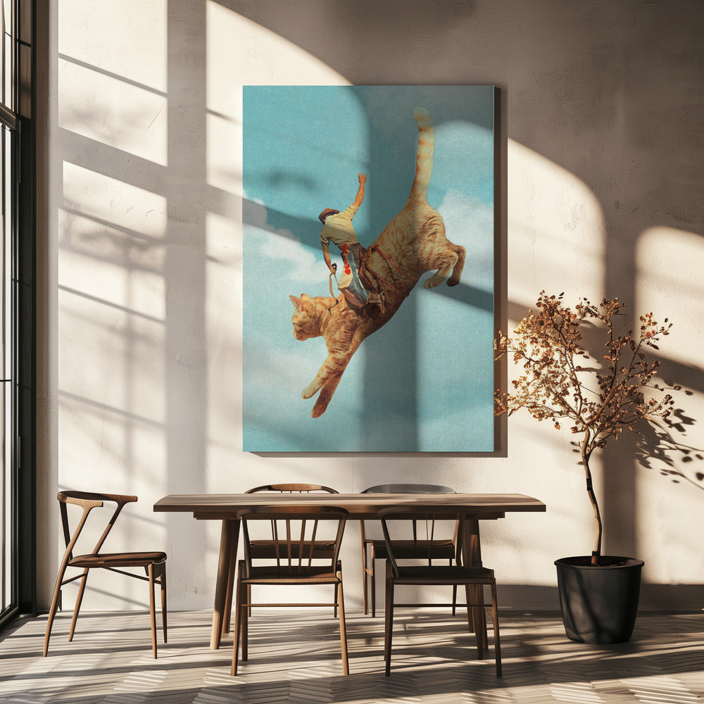 Meehaw Rodio Cat Wall Art-canvas-DECOROLALA