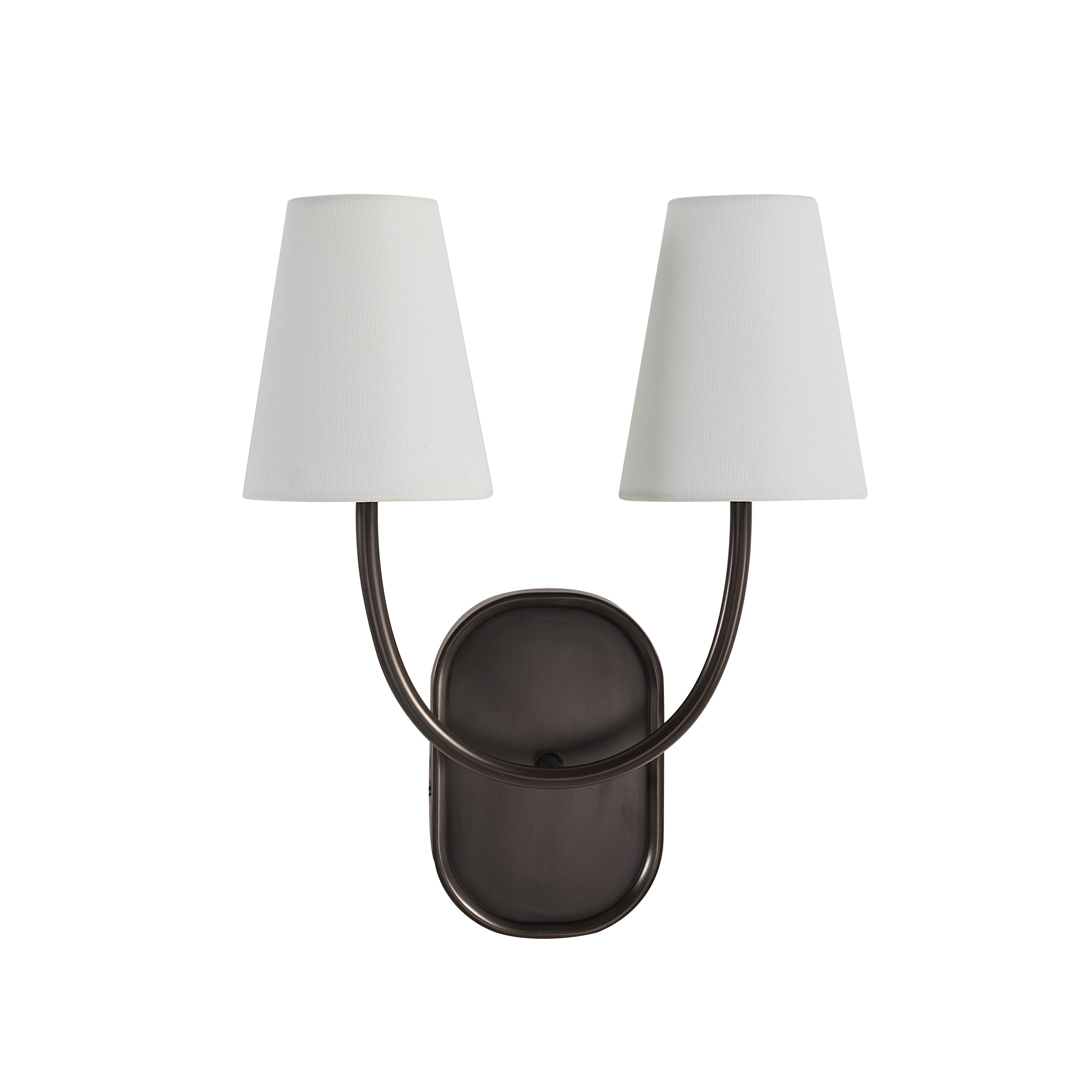 Megara 2-Light Wall Sconce, 15.5" Bronze-Wall Sconce-DECOROLALA
