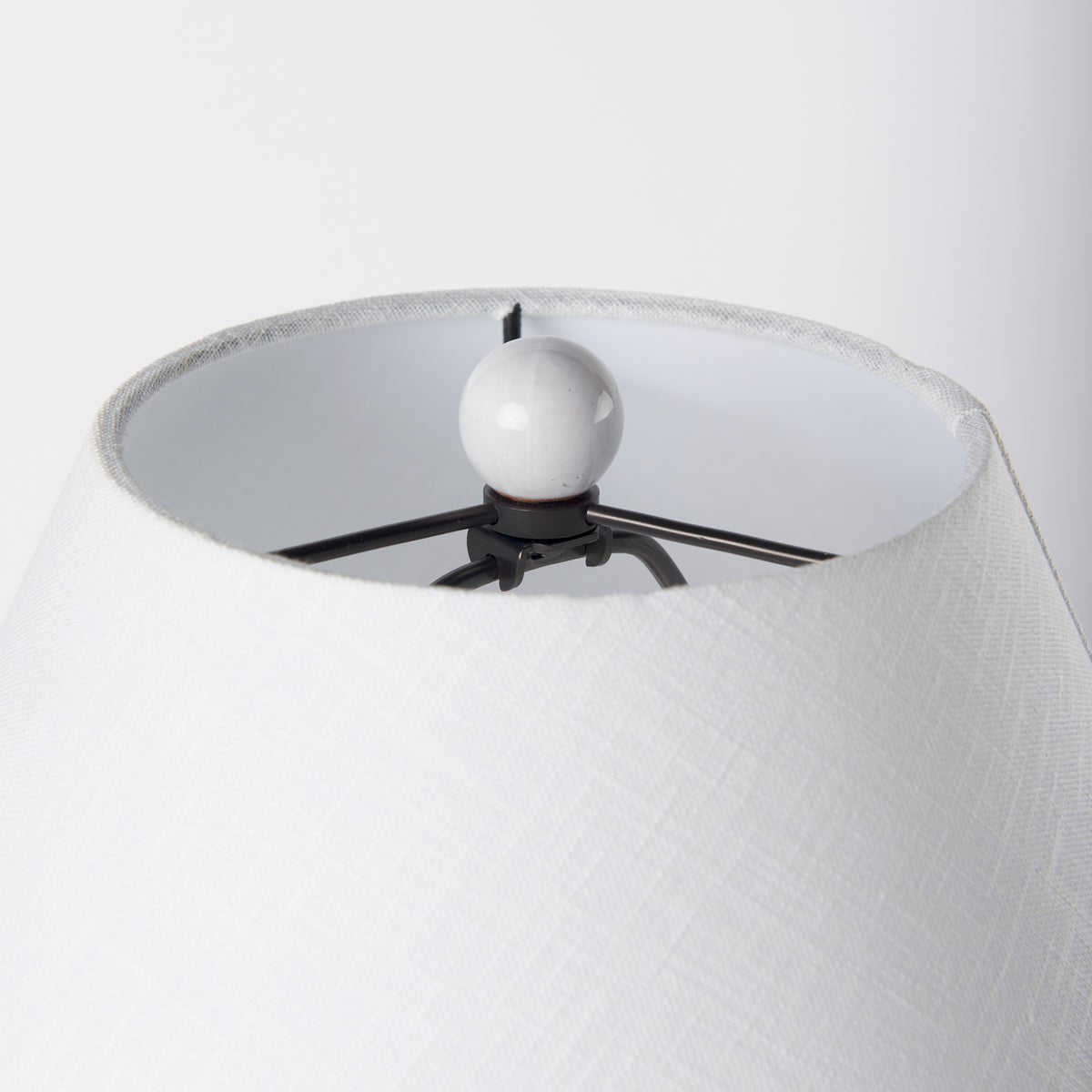 Mehdi Cream Ceramic Table Lamp-Table Lamps-DECOROLALA