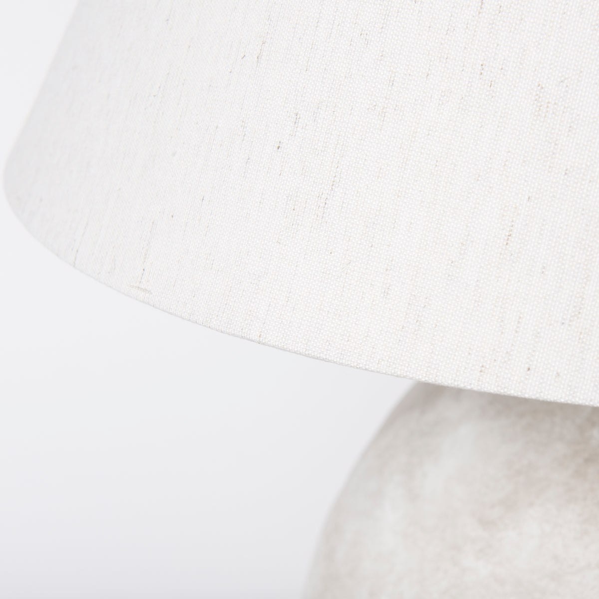 Mehdi Cream Ceramic Table Lamp-Table Lamps-DECOROLALA