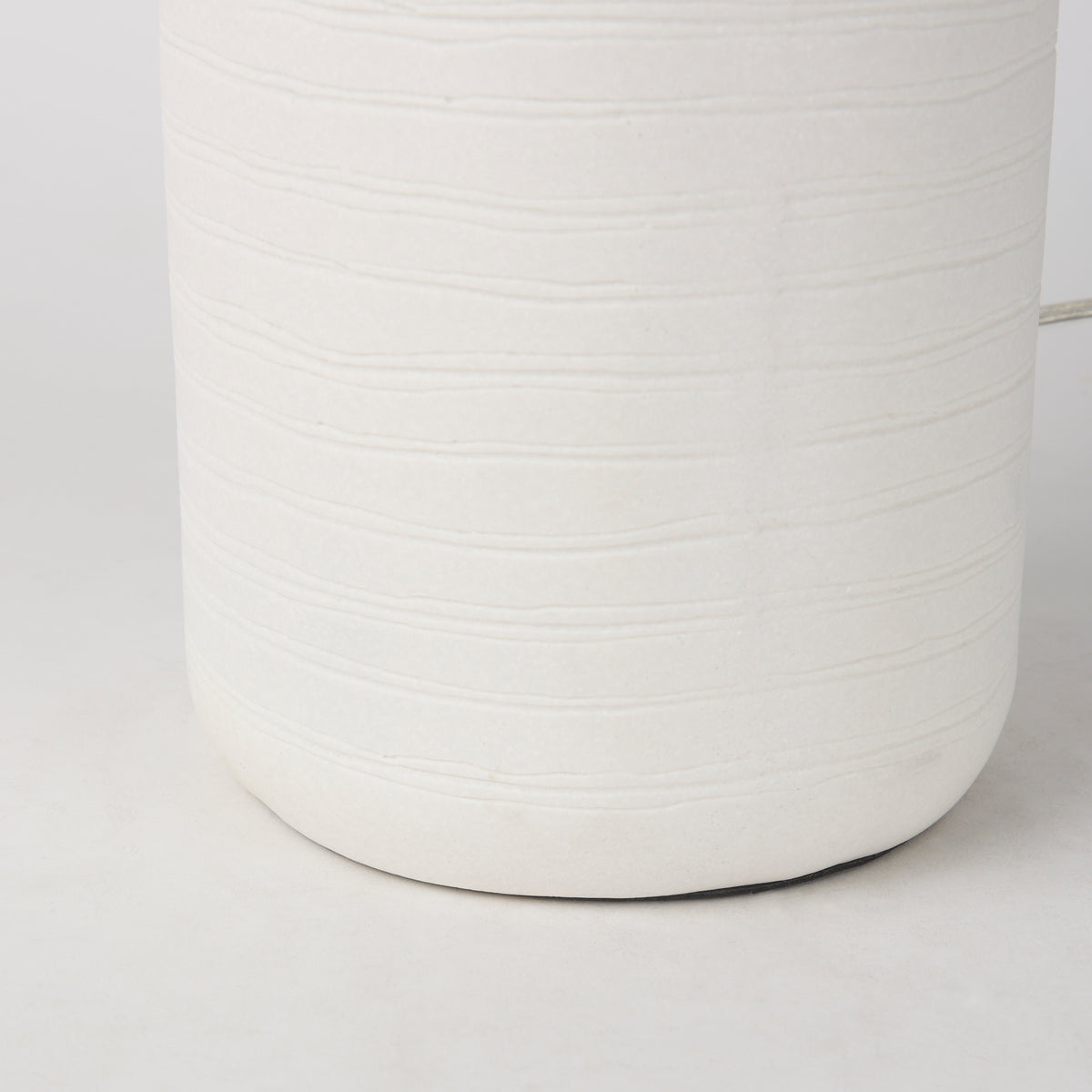 Melanie 17.0L x 17.0W x 30.5H White Shade W/White Base Table Lamp-Table Lamps-DECOROLALA