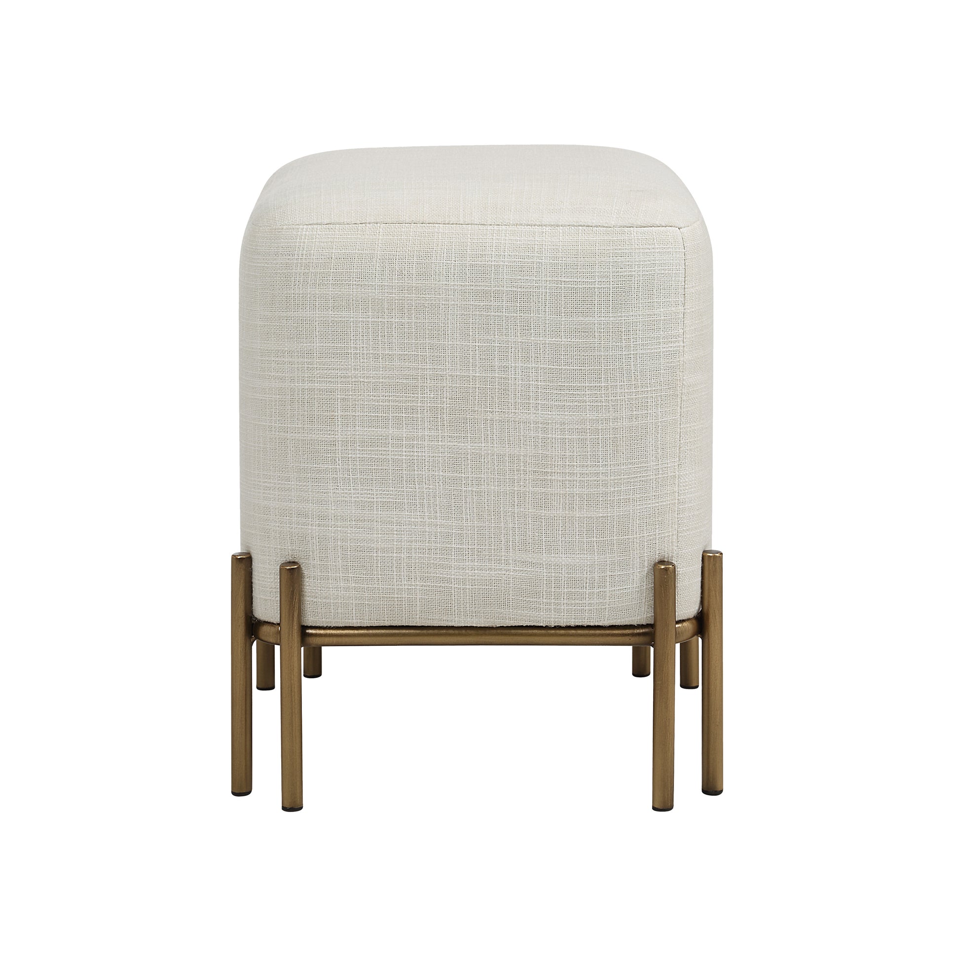 Meline Indoor Iron Stool, Antique Brass-Stool-DECOROLALA