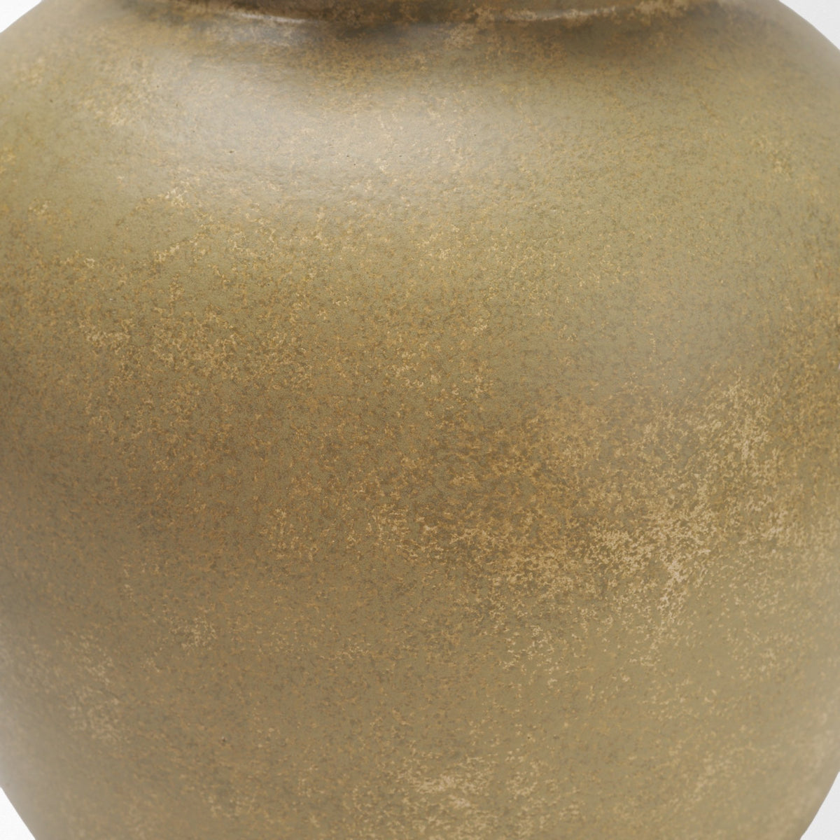 Melo Large Distressed Citron Yellow Ceramic Vase-Vase-DECOROLALA