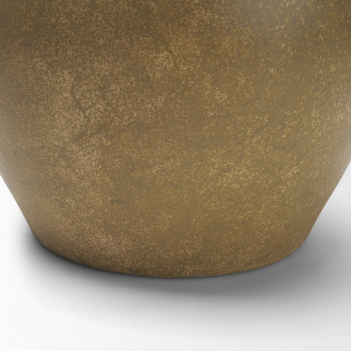 Melo Small Distressed Citron Yellow Ceramic Vase-Vase-DECOROLALA