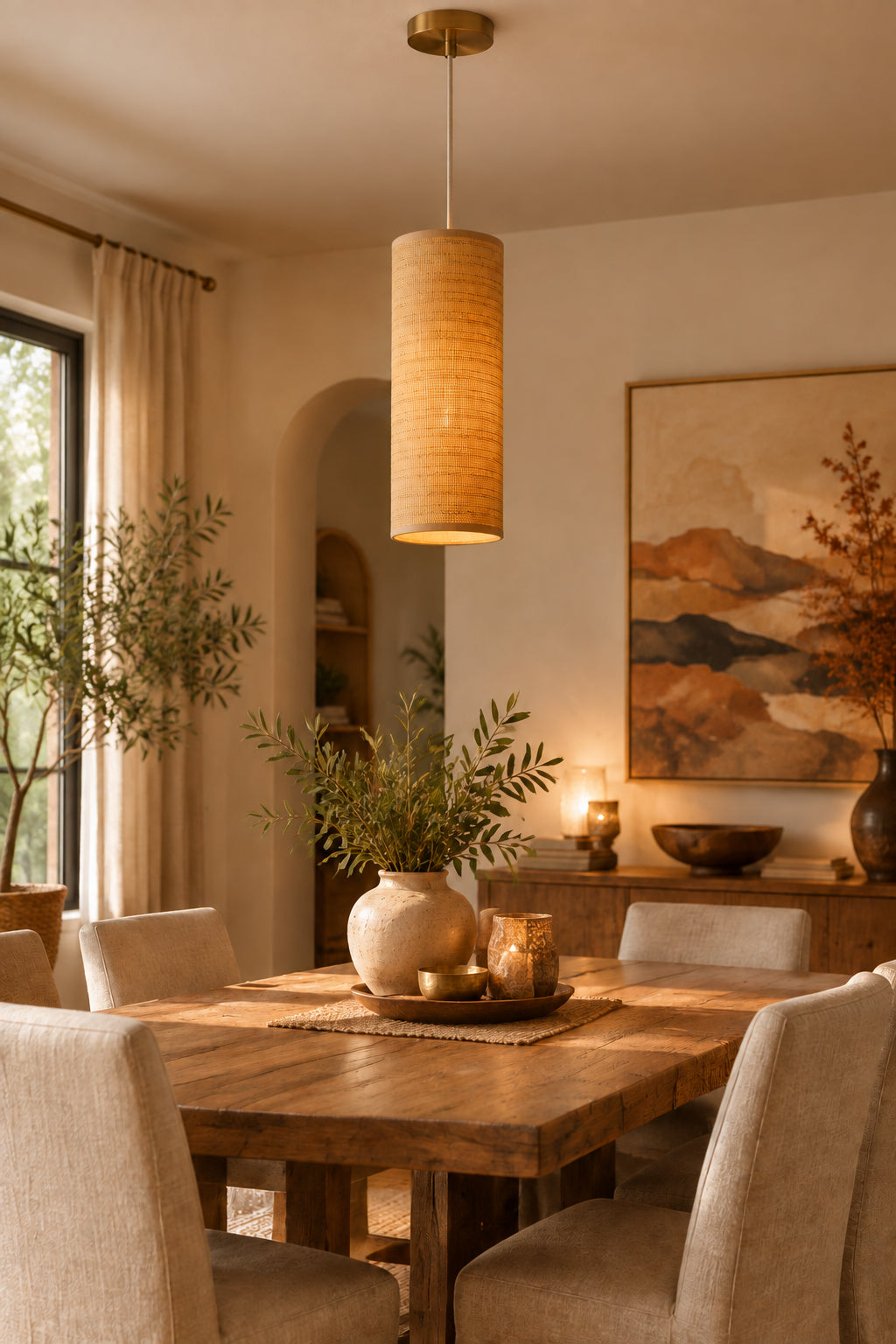 Mendoza 5191-21 Pendant Light - Brass Woven-Lighting-DECOROLALA
