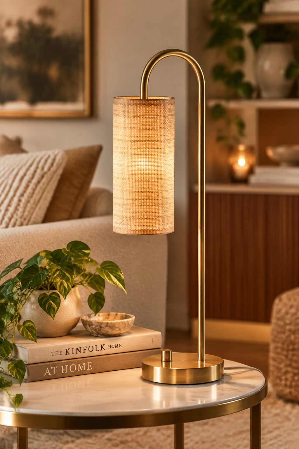 Mendoza 5192-21 Table Lamp - Brass-Lighting-DECOROLALA