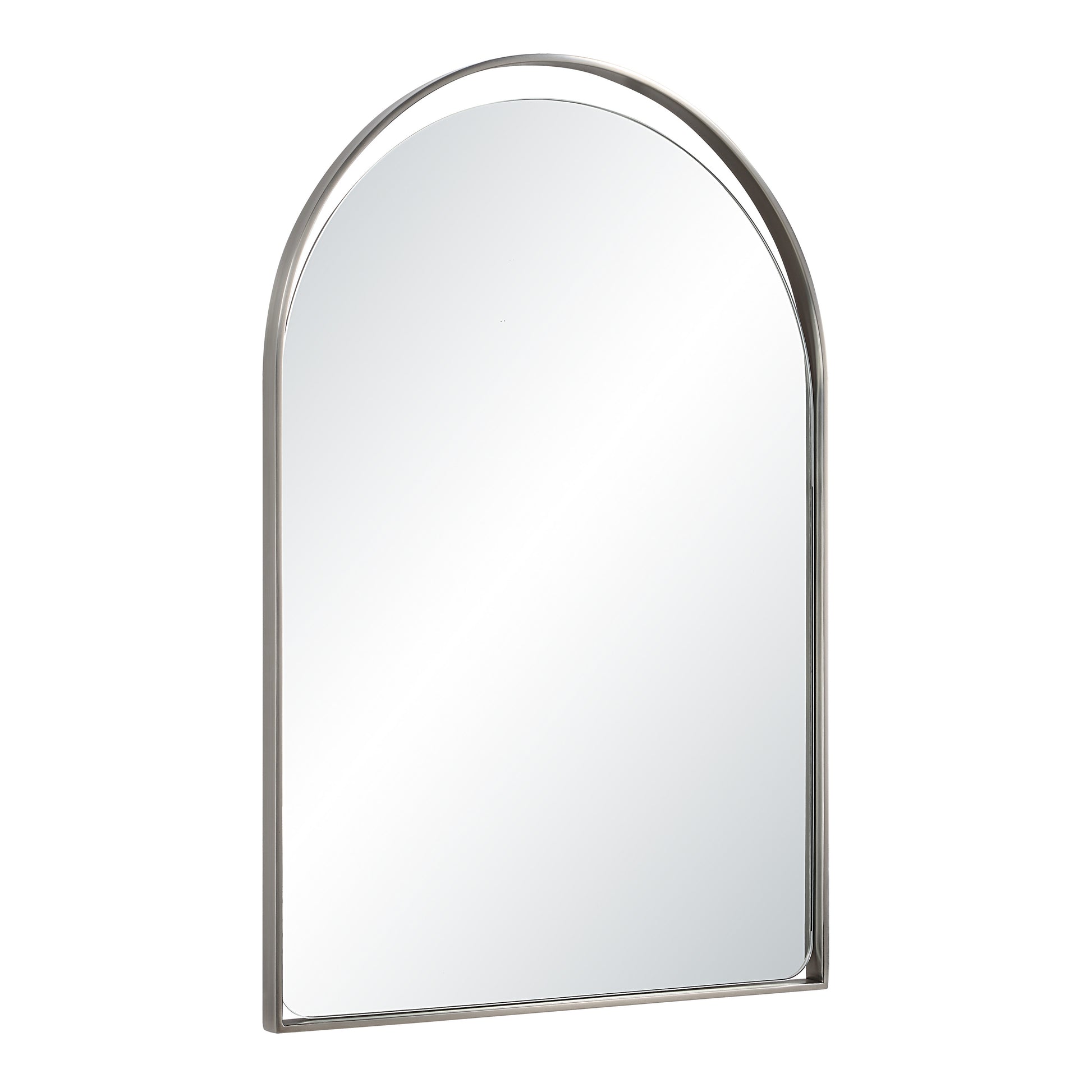 Mentha 30" H x 20" W Wall Mirror, Silver-Mirror-DECOROLALA