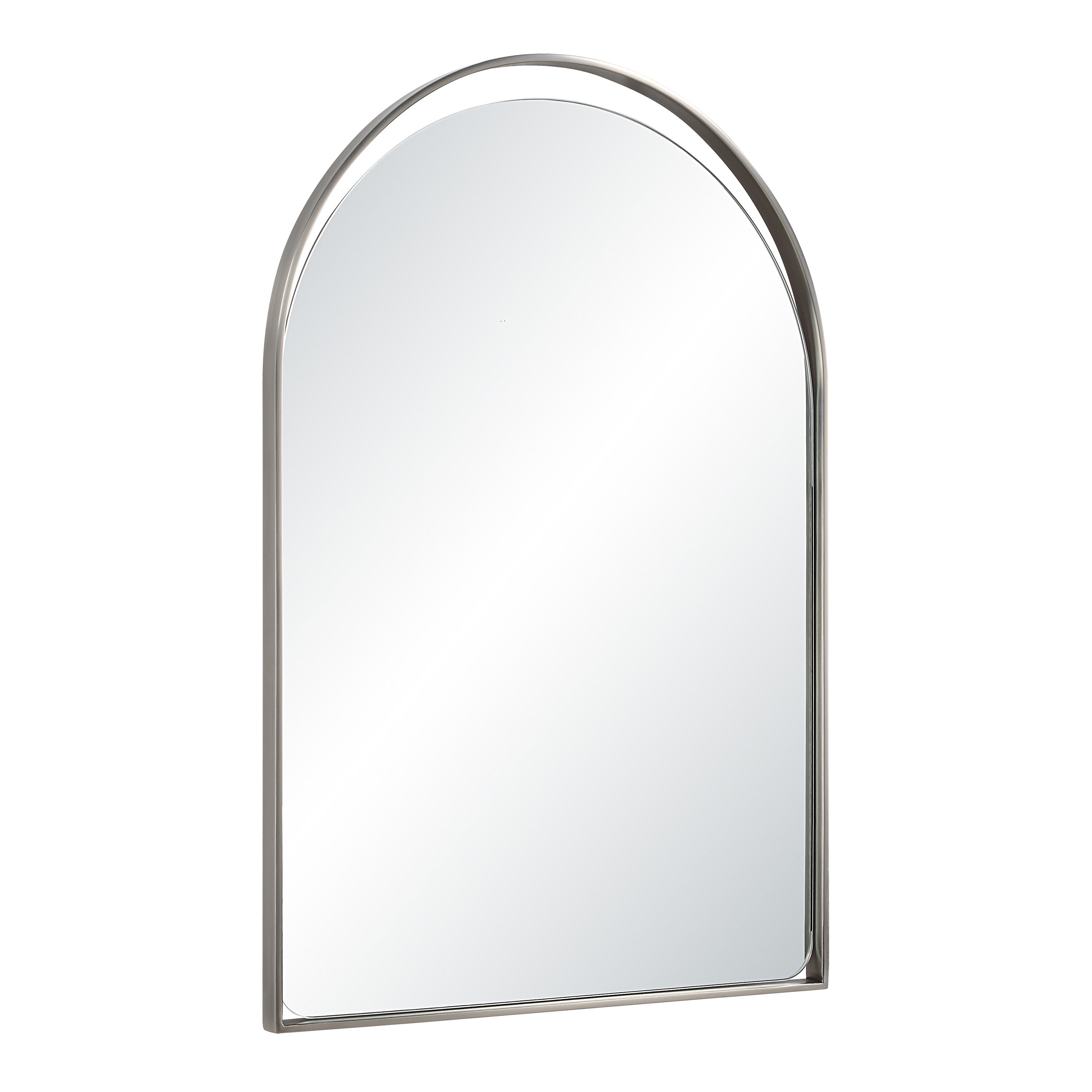 Mentha 30" H x 20" W Wall Mirror, Silver-Mirror-DECOROLALA