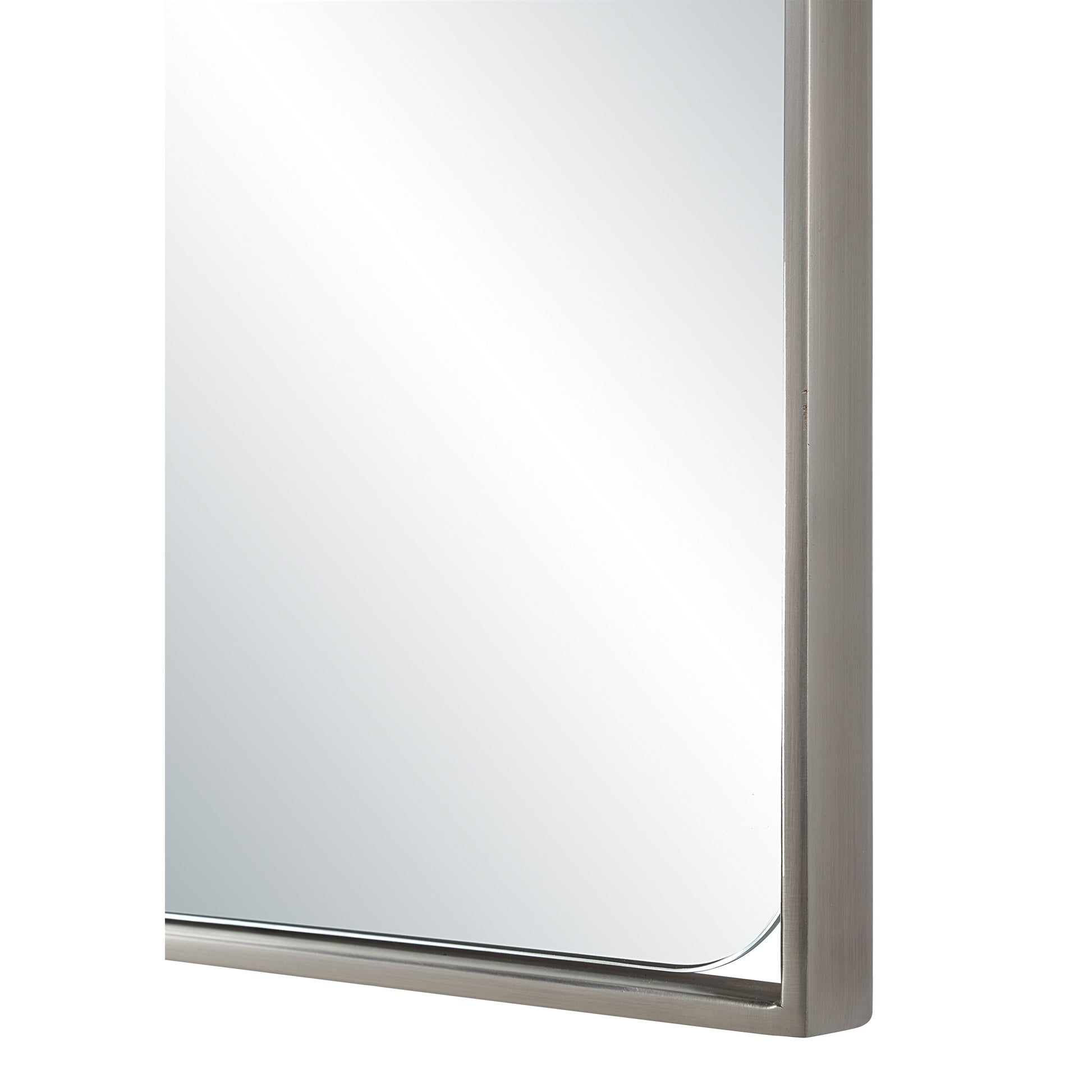 Mentha 30" H x 20" W Wall Mirror, Silver-Mirror-DECOROLALA