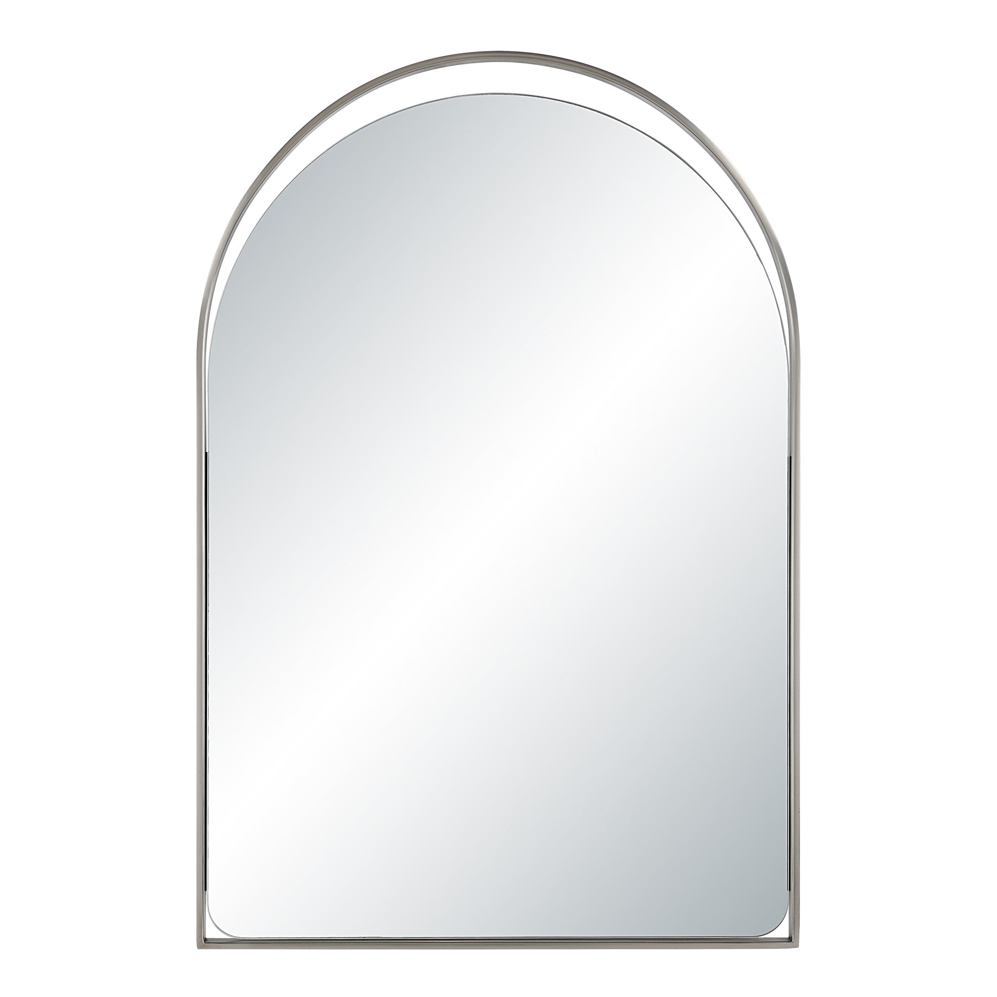 Mentha 30" H x 20" W Wall Mirror, Silver-Mirror-DECOROLALA