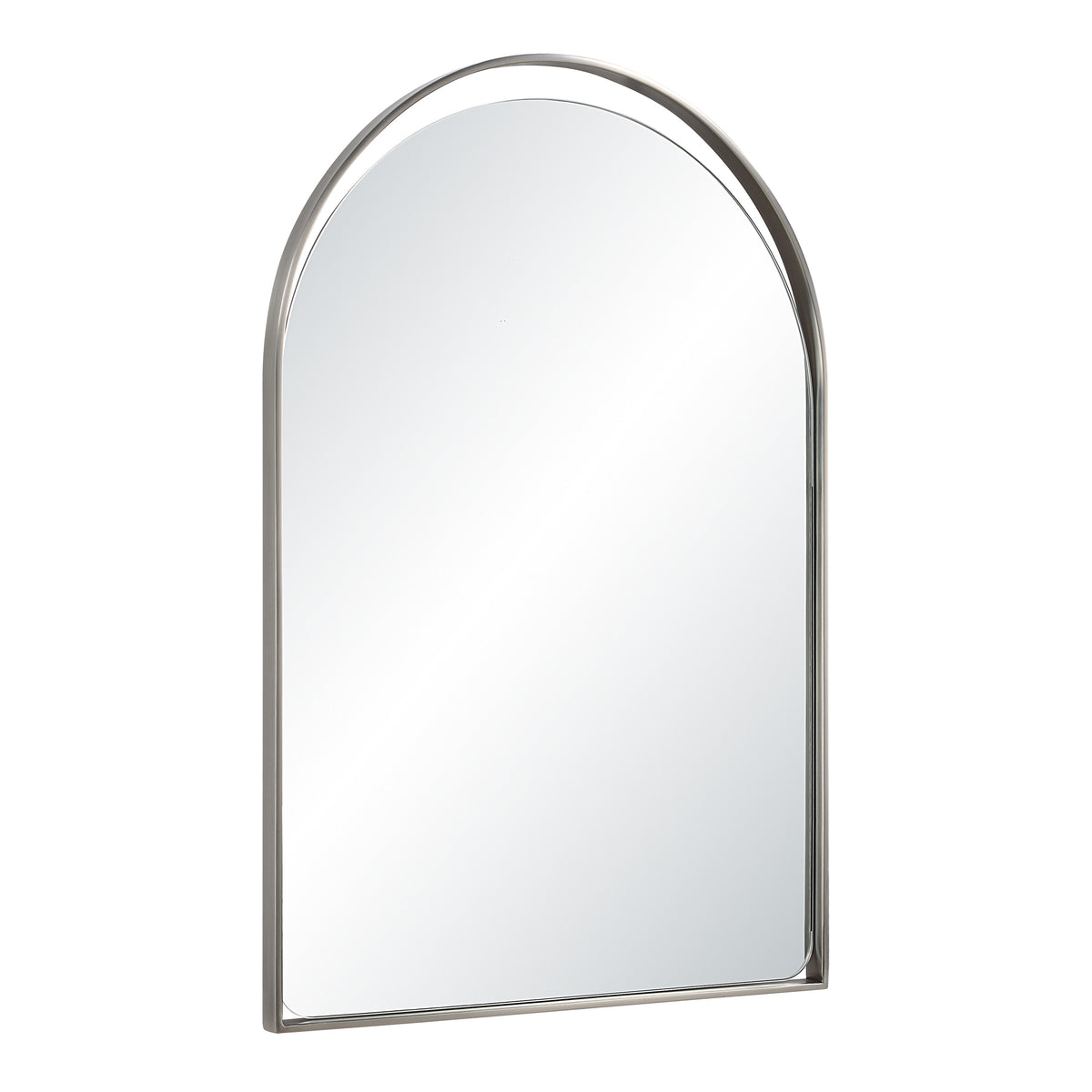 Mentha 30" H x 20" W Wall Mirror, Silver-Mirrors-DECOROLALA