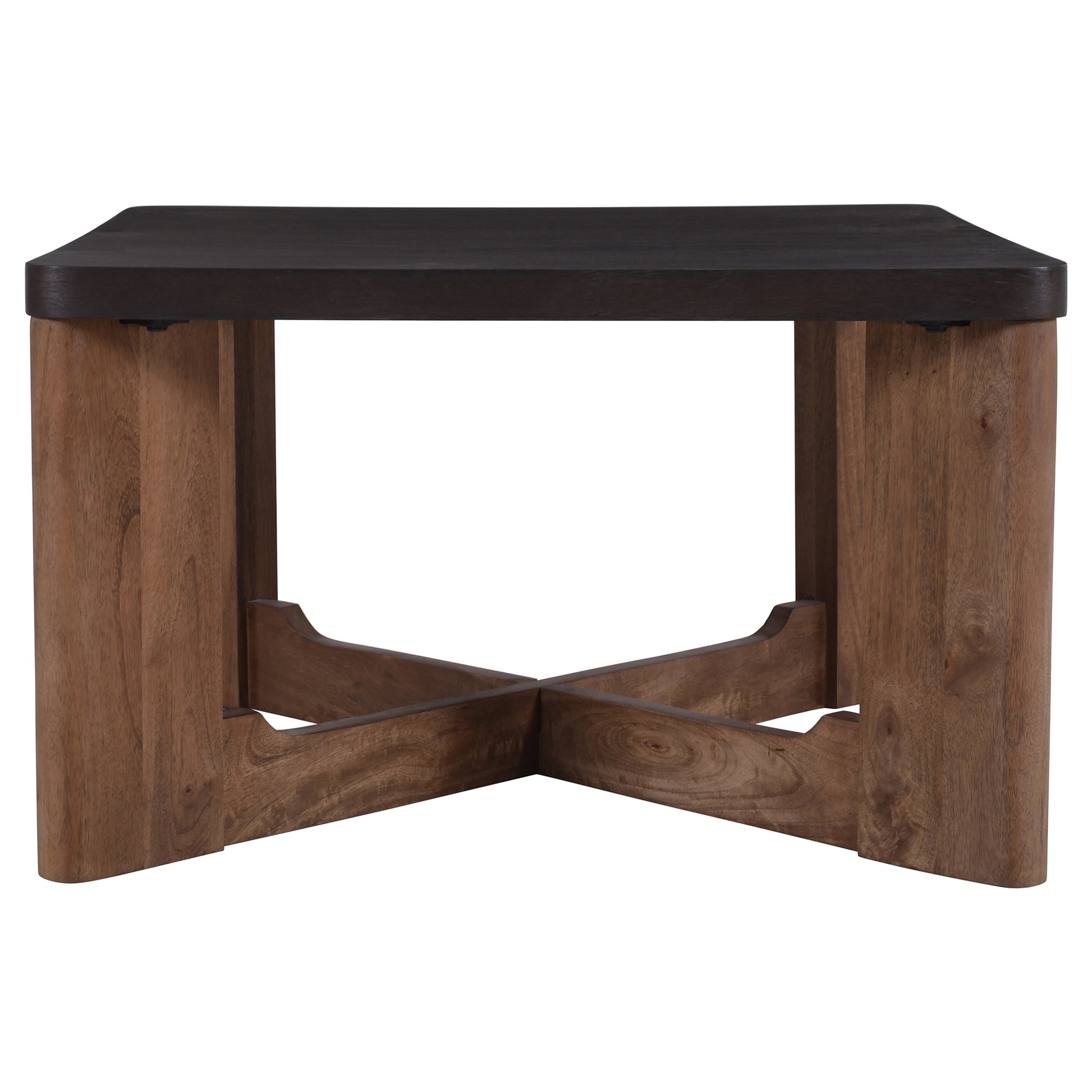 Merano Coffee Table - Mocha Walnut Mango Wood Two-Tone-DECOROLALA