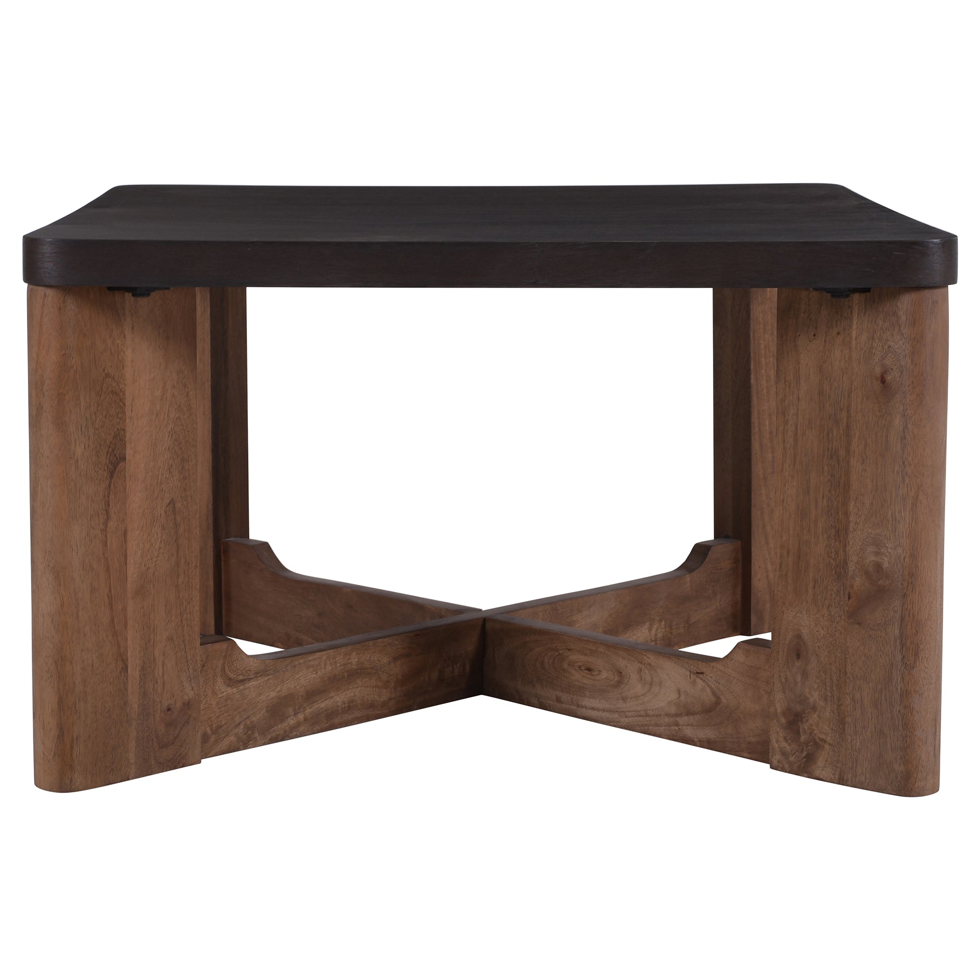 Merano Coffee Table - Mocha Walnut Mango Wood Two-Tone-DECOROLALA