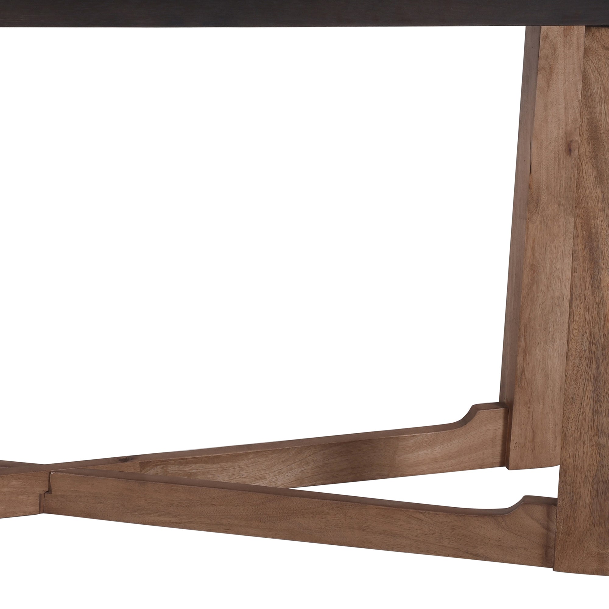Merano Console Table - Mocha Walnut Mango Wood Two-Tone-DECOROLALA
