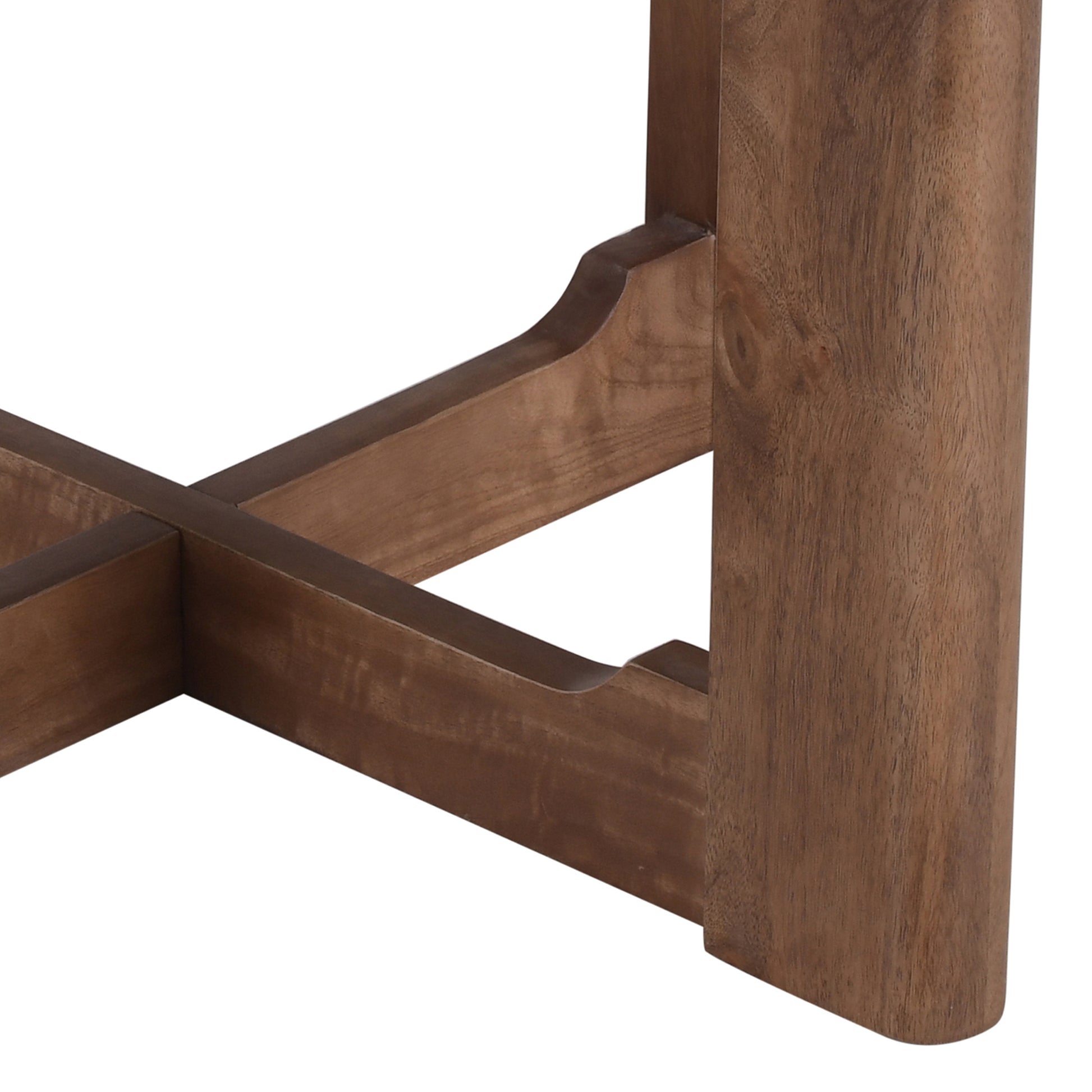 Merano Mango Wood Accent Table - Mocha Two-Toned Finish-DECOROLALA