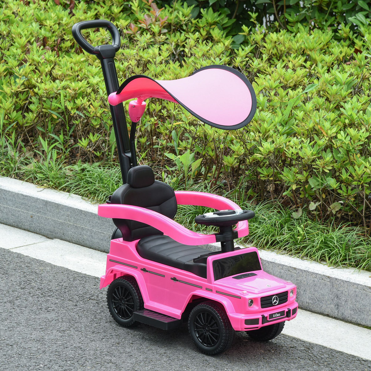Mercedes-Benz G350 Licensed Push Car, 3-in-1 Toddler Sliding Car with Horn, Steering, Foot Rest, Seat Storage-Toys & Games > Baby & Toddler Toys > Riding & Rocking Toys > Push Cars for Toddlers-DECOROLALA