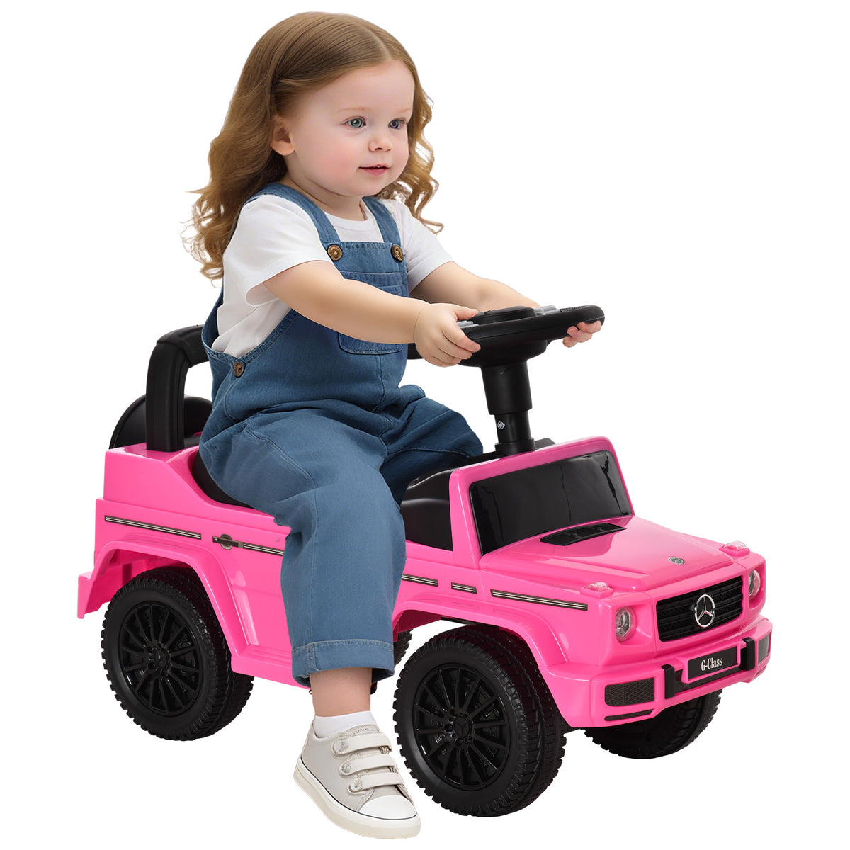 Compatible Baby Toddler Push Car Foot-to-Floor Ride-On Wheel Mercedes-Benz G350 Licensed-Toys & Games > Baby & Toddler Toys > Riding & Rocking Toys > Push Cars for Toddlers-DECOROLALA