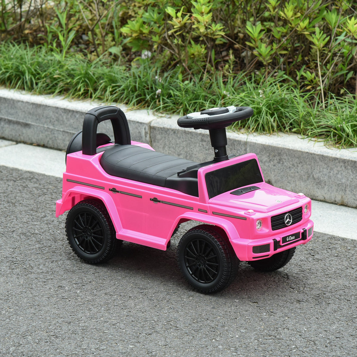 Compatible Baby Toddler Push Car Foot-to-Floor Ride-On Wheel Mercedes-Benz G350 Licensed-Toys & Games > Baby & Toddler Toys > Riding & Rocking Toys > Push Cars for Toddlers-DECOROLALA