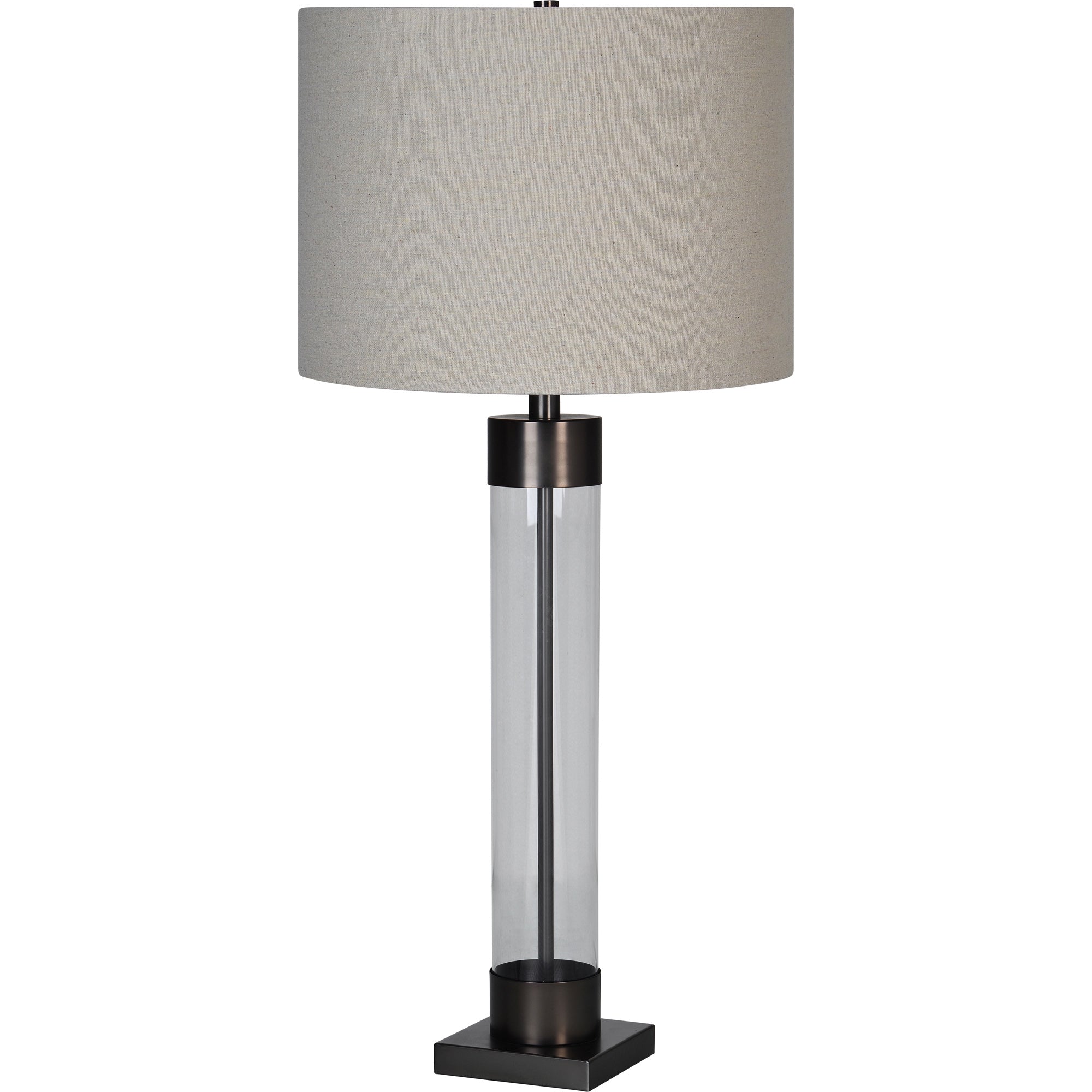 Meredith 33.25" Length Table Lamp, Clear-Table Lamp-DECOROLALA