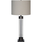 Meredith 33.25" Length Table Lamp, Clear-Table Lamp-DECOROLALA