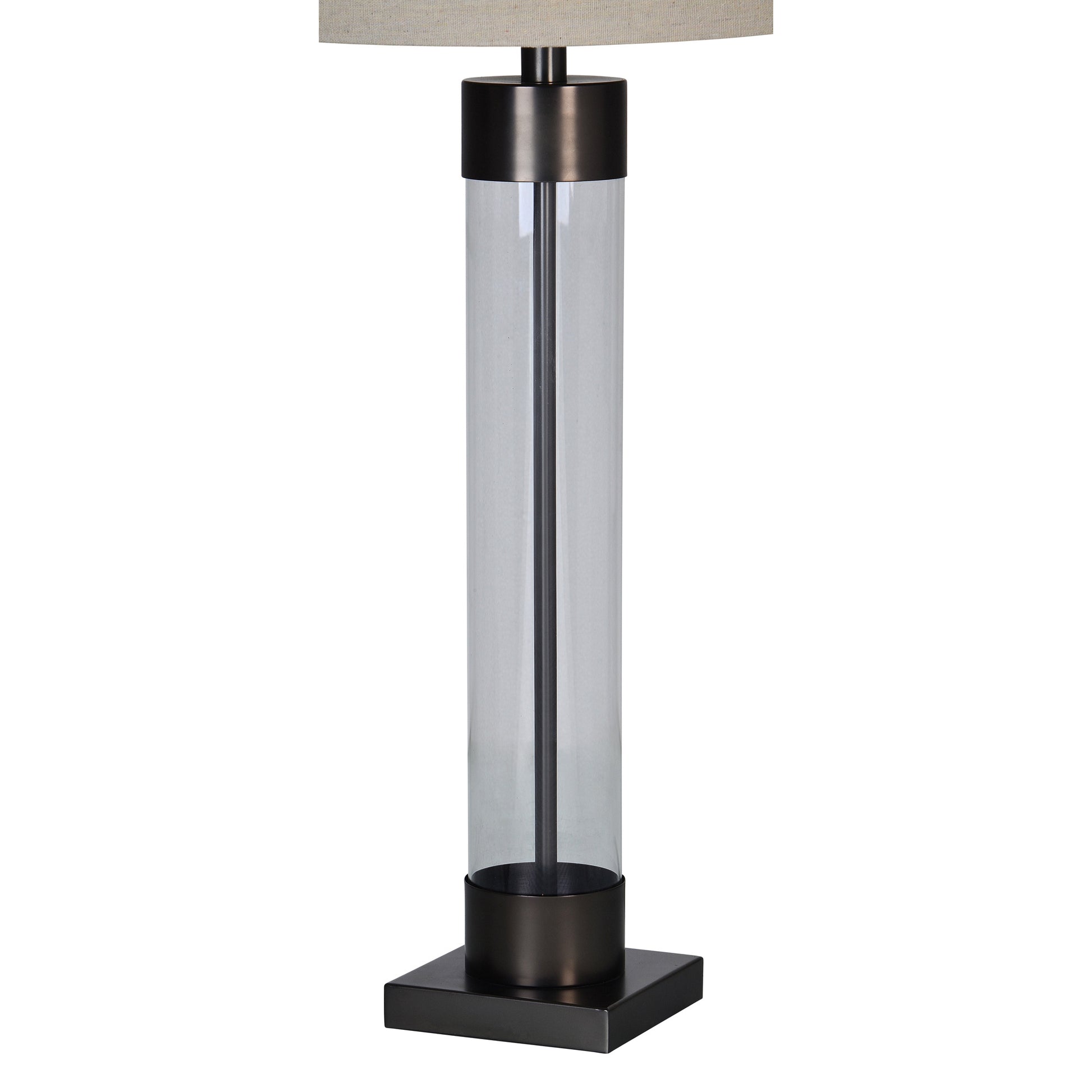 Meredith 33.25" Table Lamp, Clear Glass-Table Lamp-DECOROLALA