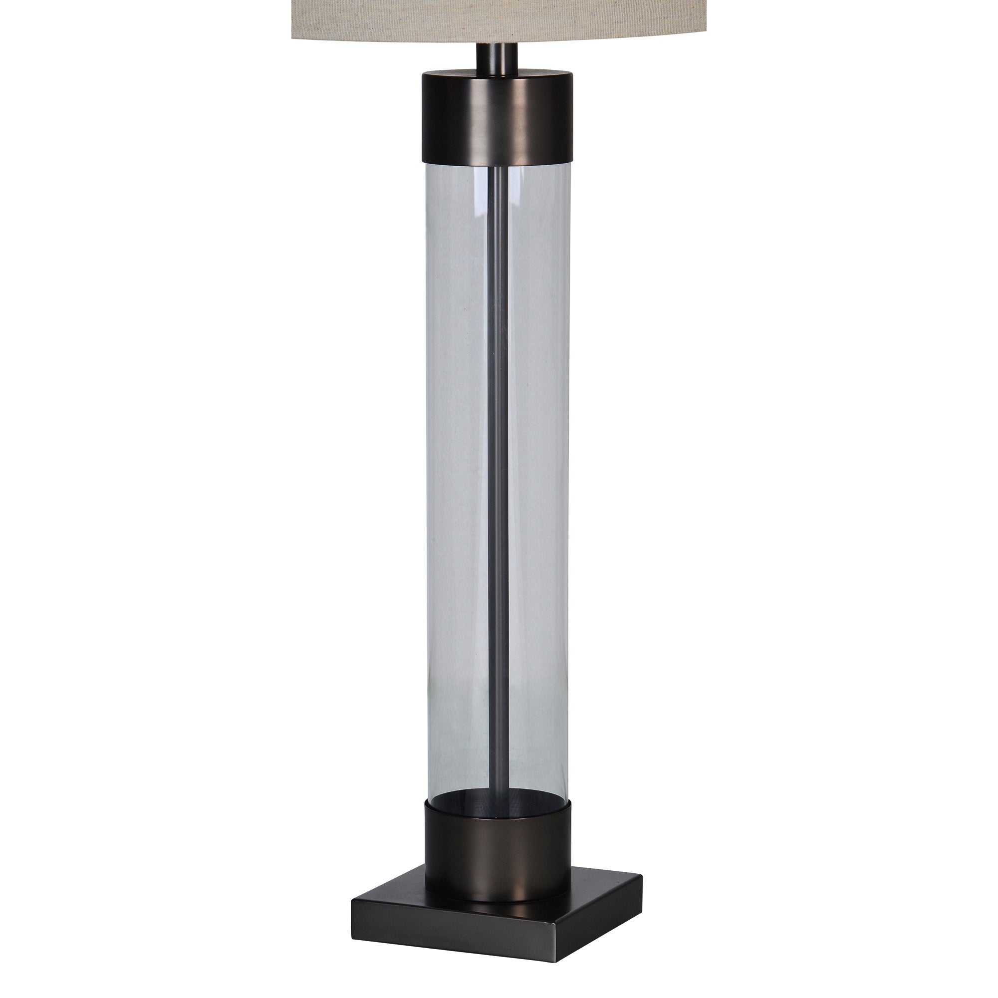Meredith 33.25" Table Lamp, Clear Glass-Table Lamp-DECOROLALA