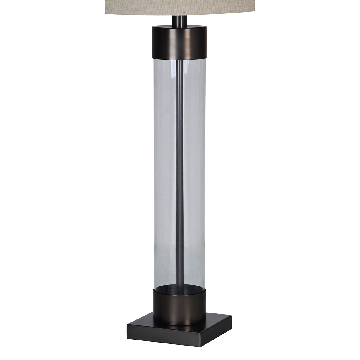 Meredith 33.25" Table Lamp, Clear Glass-Table Lamp-DECOROLALA