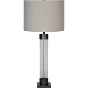 Meredith 33.25" Table Lamp, Clear Glass-Table Lamp-DECOROLALA