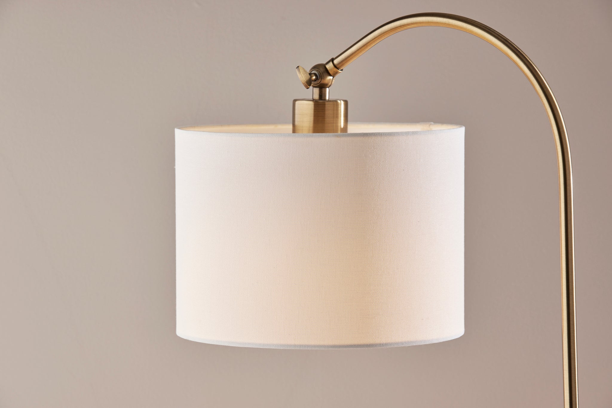 Meredith 59" Floor Lamp Antique Brass Arched-Lighting-DECOROLALA