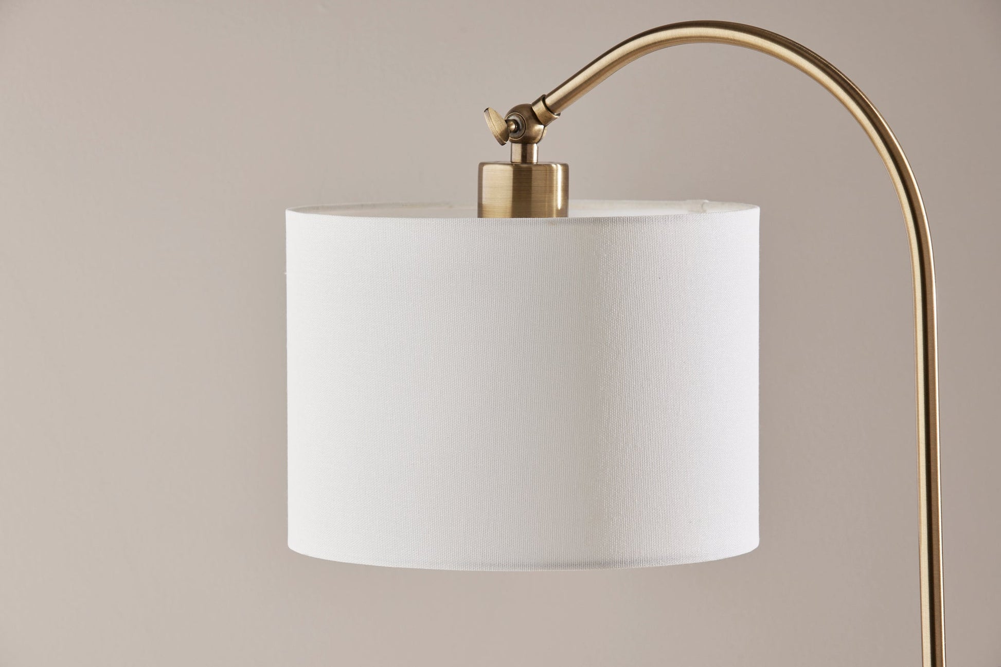 Meredith 59" Floor Lamp Antique Brass Arched-Lighting-DECOROLALA