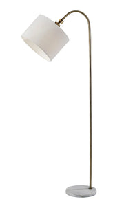 Meredith 59" Floor Lamp Antique Brass Arched-Lighting-DECOROLALA