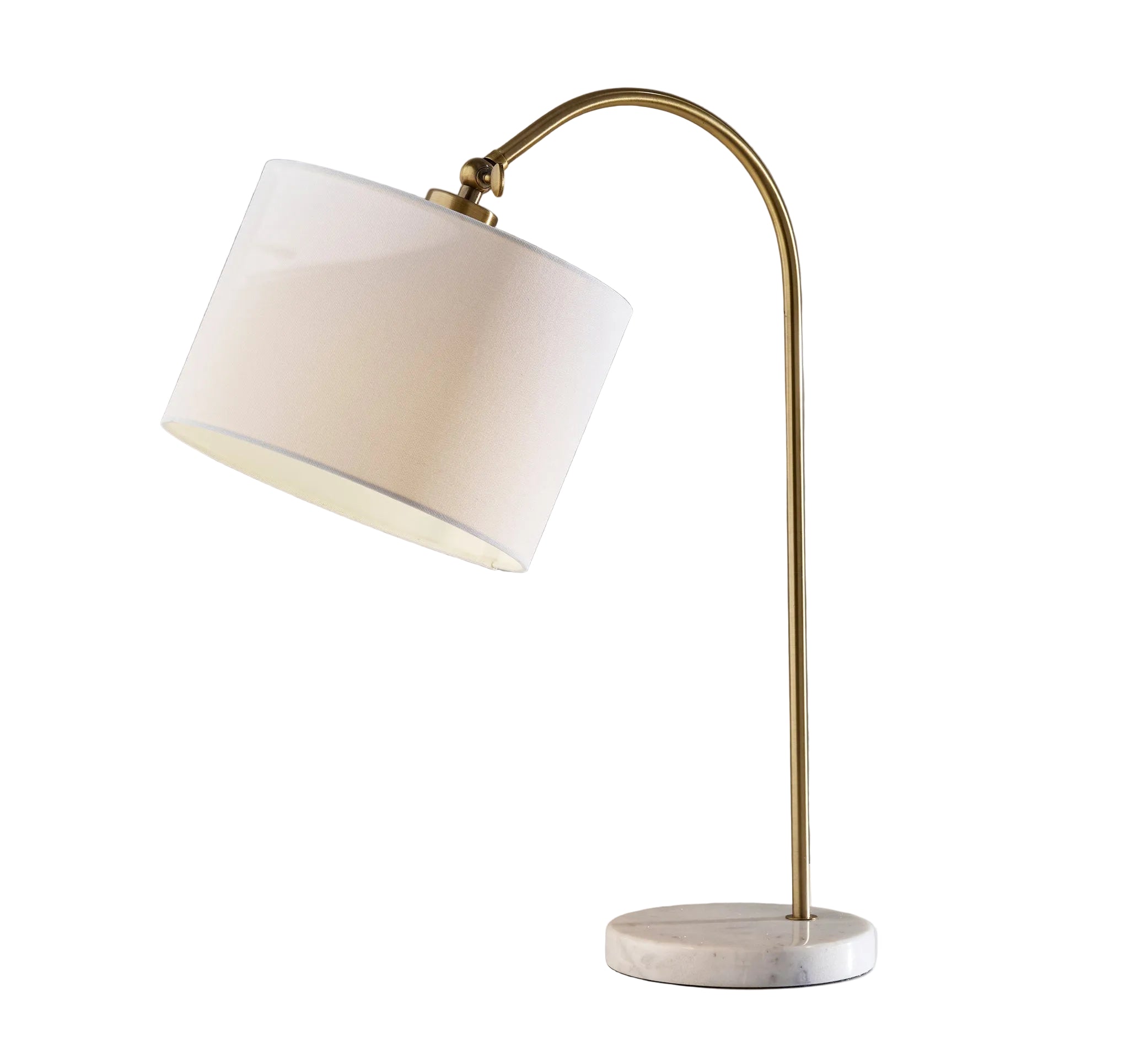 Meredith Table Lamp - Antique Brass 23.5" Marble-Lighting-DECOROLALA