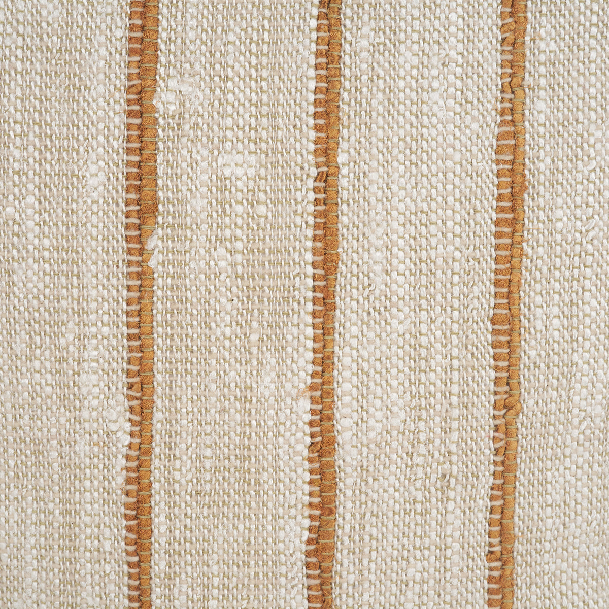 Merrick Square Beige & Orange Stripe Pillow (min order qty 2)-Decorative Pillows-DECOROLALA