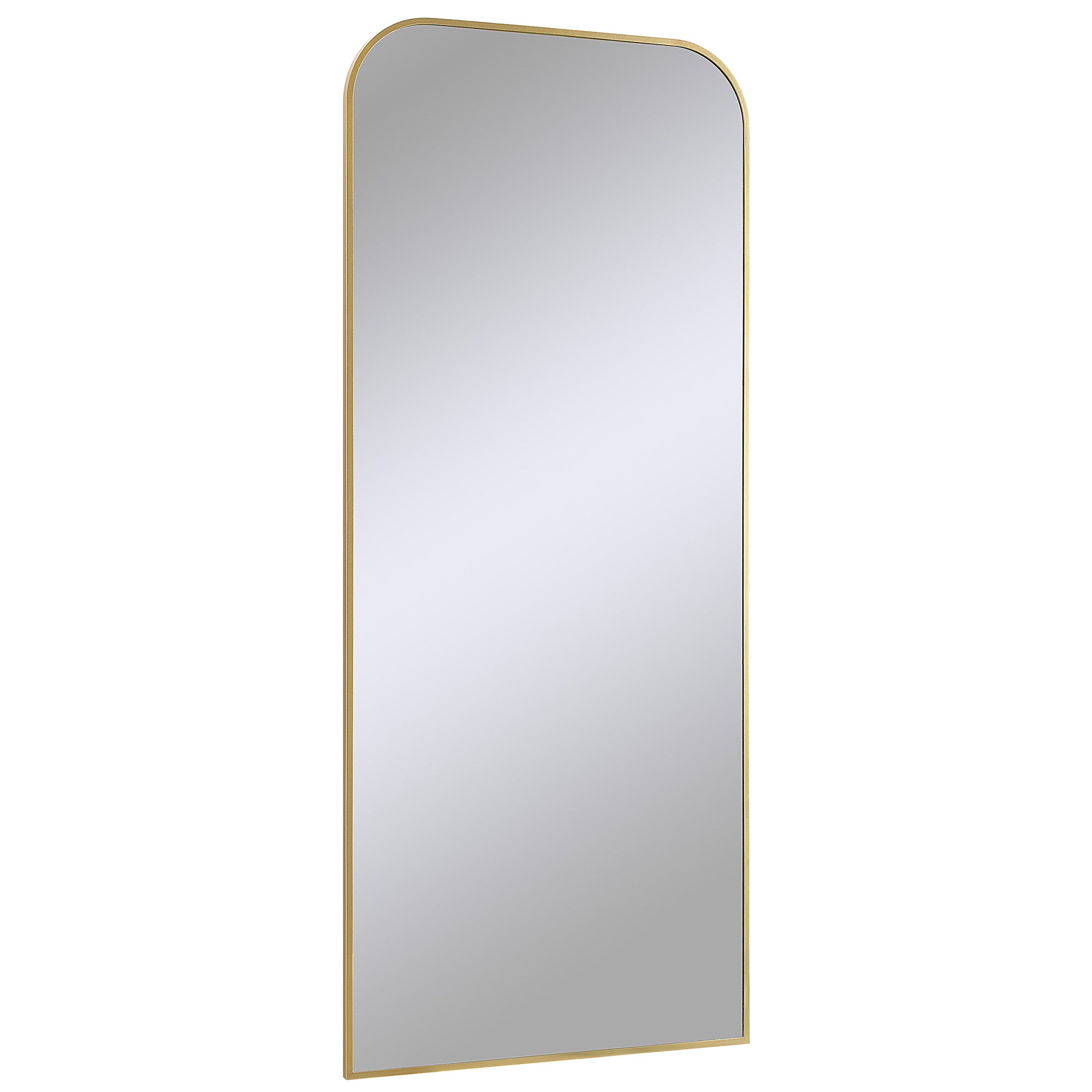 Meryem 72" Tall Rectangle Full Length Mirror, Yellow-Full Length Mirror-DECOROLALA