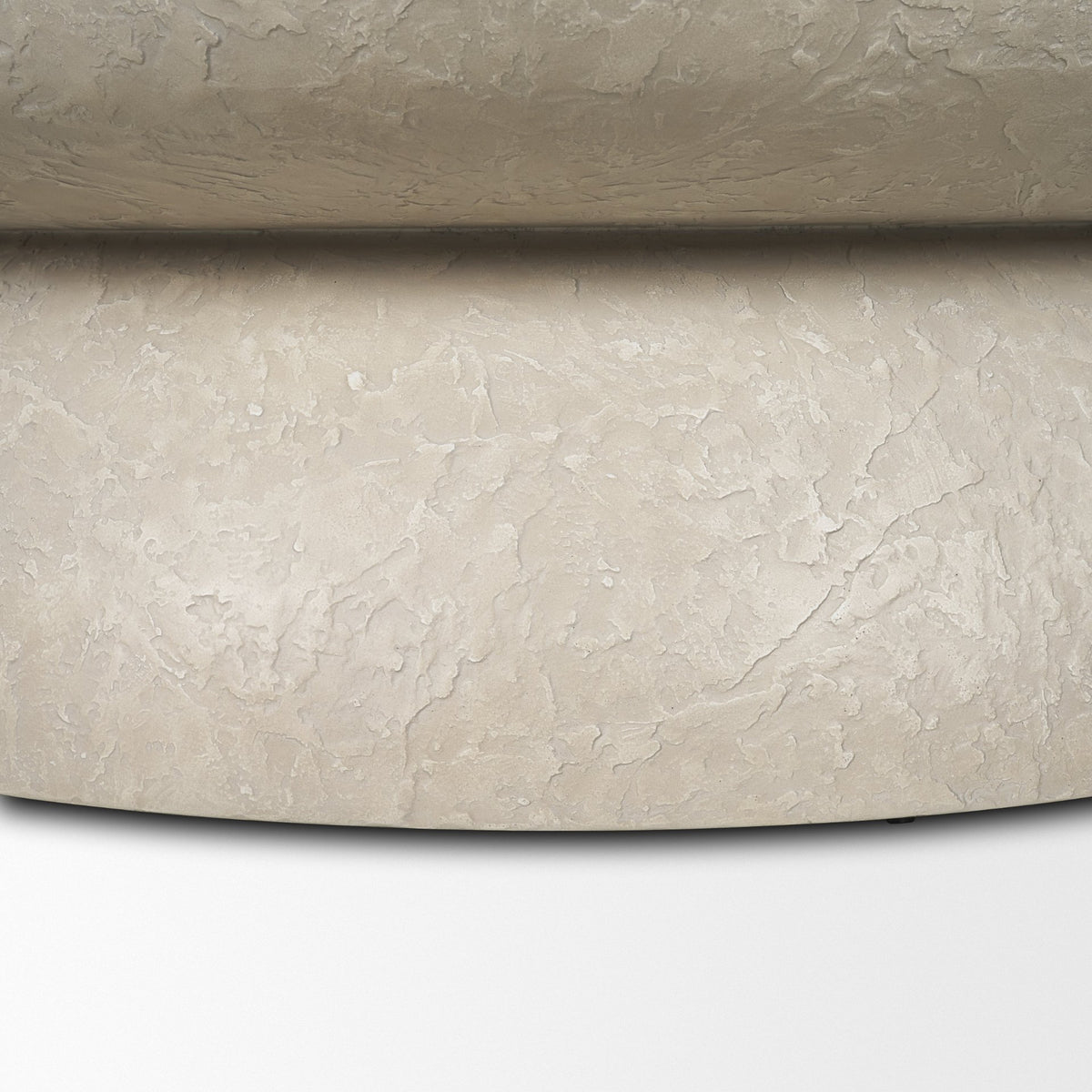 Mesa 48" Round Stone Finish Coffee Table-Coffee Tables-DECOROLALA