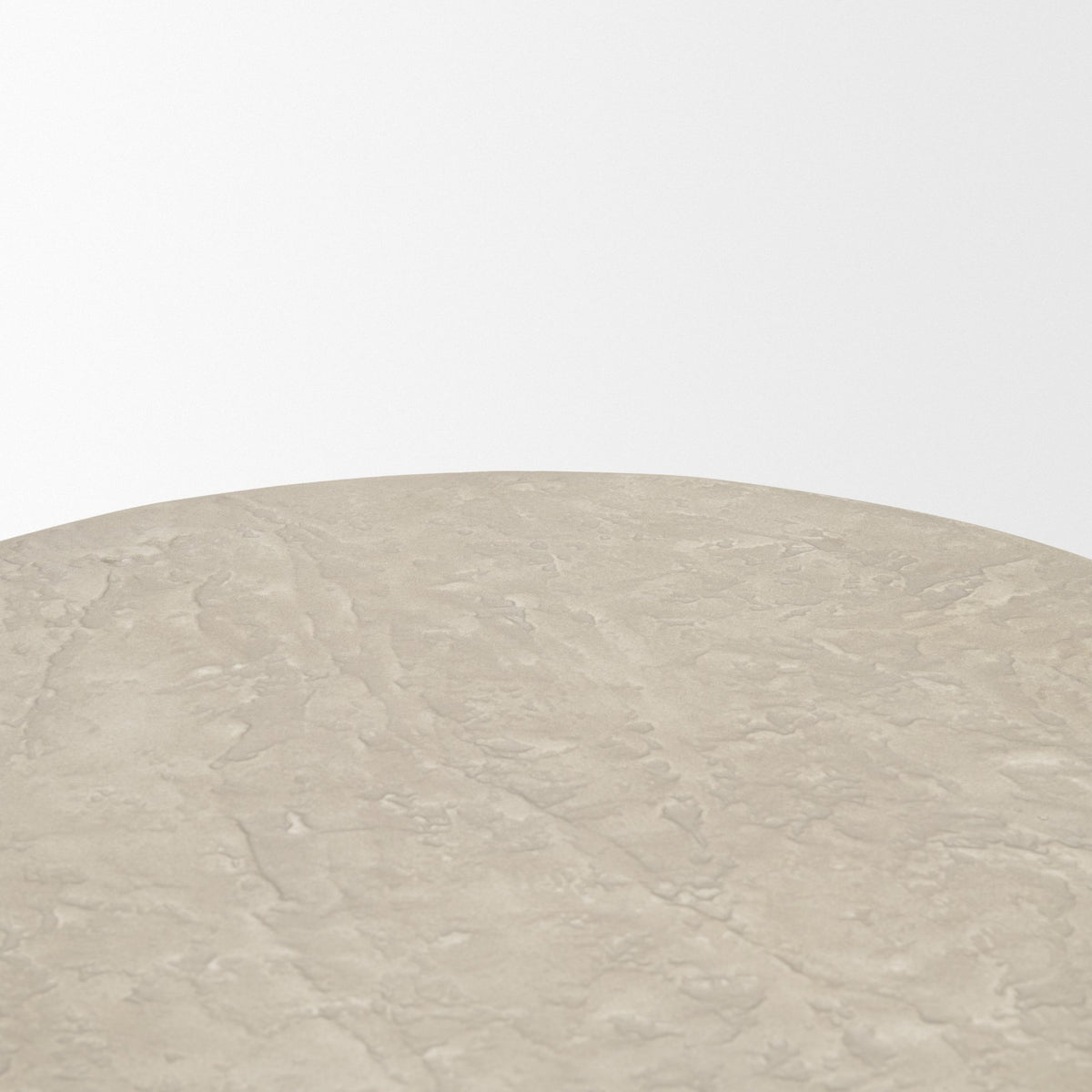 Mesa Round Stone Finish Pillar Accent Table-Accent Tables-DECOROLALA