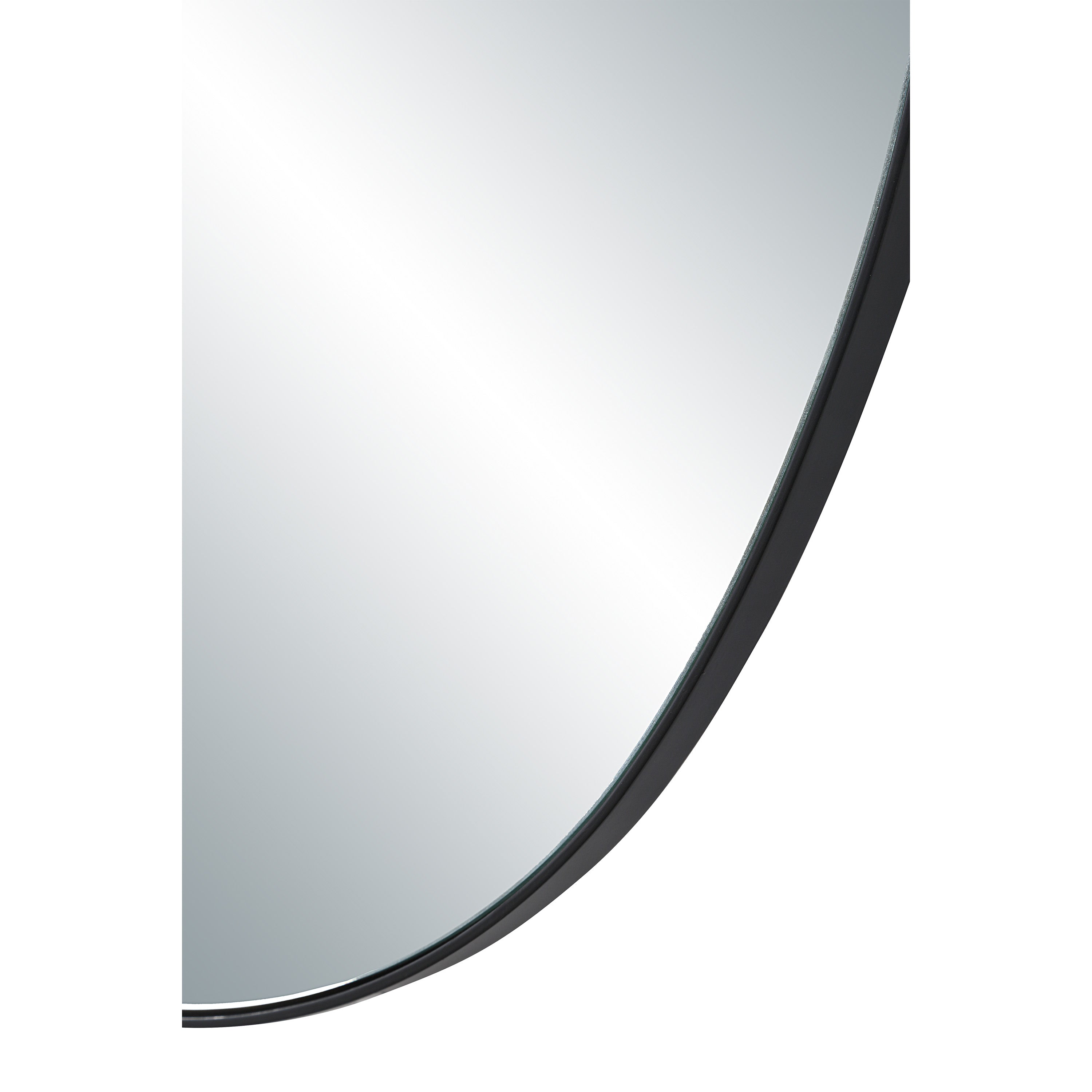Messini 30" H x 20" W Wall Mirror, Black-Mirror-DECOROLALA