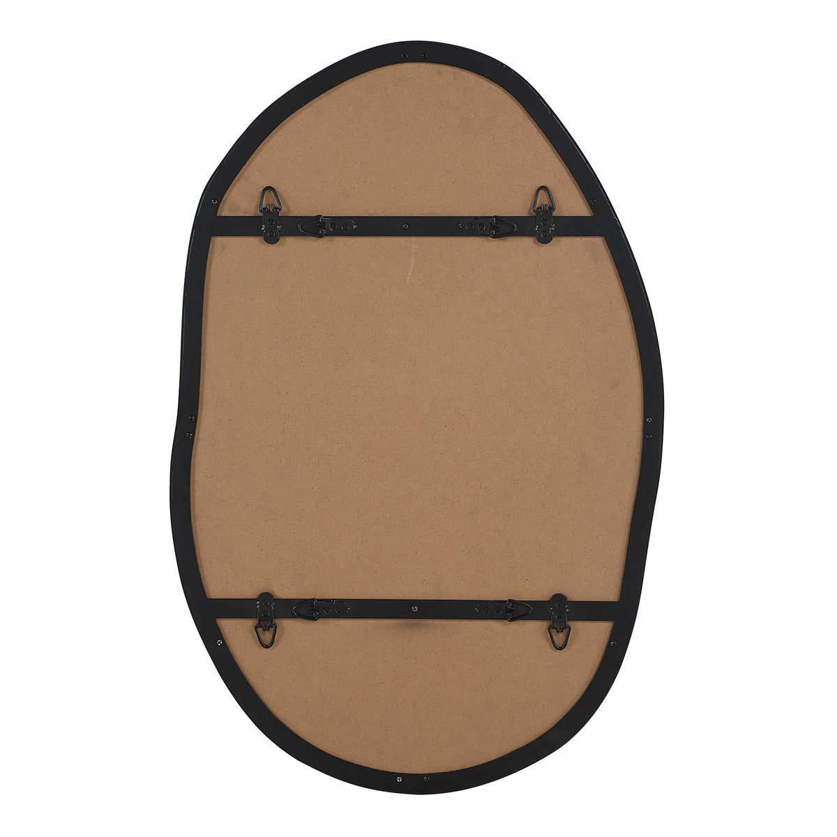 Messini 30" H x 20" W Wall Mirror, Black-Mirrors-DECOROLALA