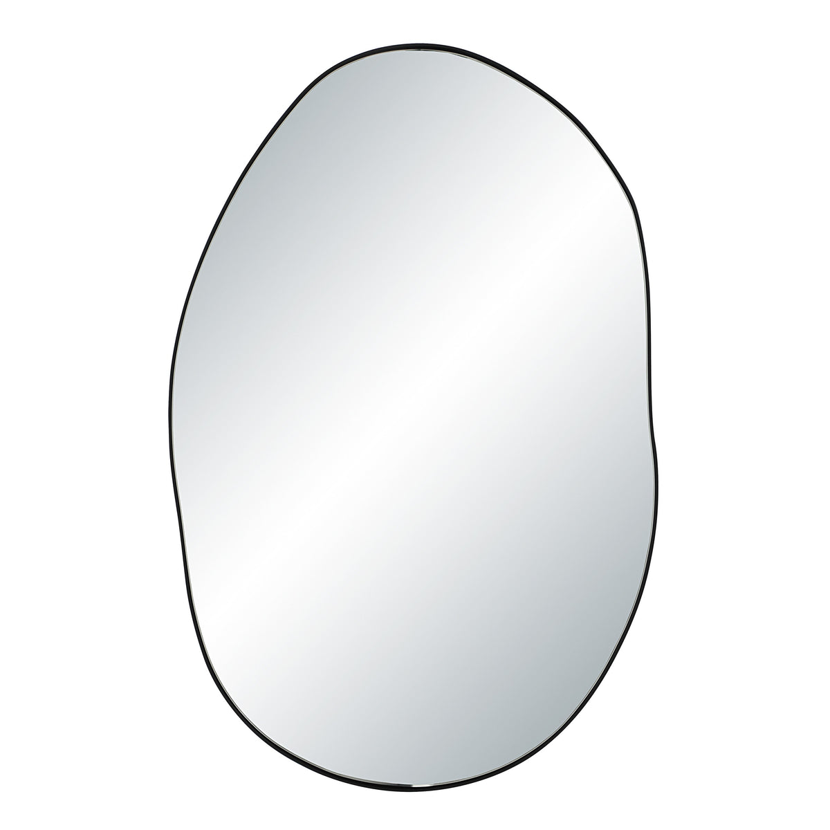 Messini 30" H x 20" W Wall Mirror, Black-Mirrors-DECOROLALA
