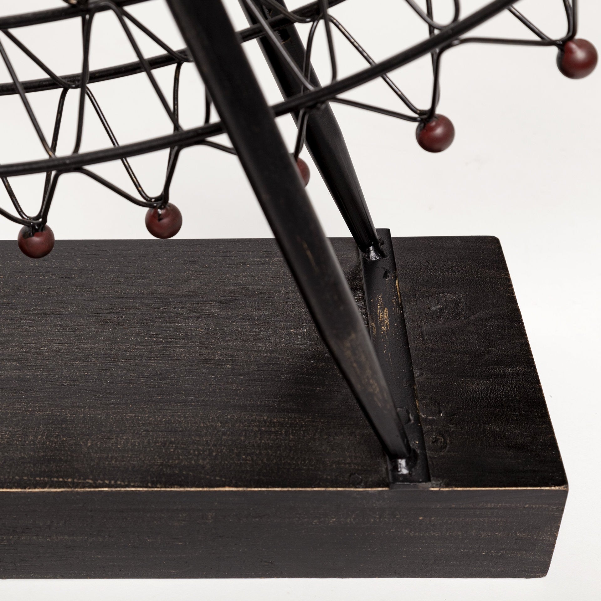 Metal And Wood London Eye Moveable Sculpture-Sculptures-DECOROLALA