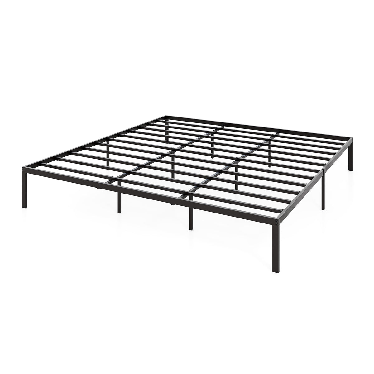 Metal Bed Frame Heavy Duty Support Slats Mattress Foundation-Simple Bed Frame-DECOROLALA