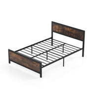 Metal Bed Frame with Headboard and Footboard-Full Size-Simple Bed Frame-DECOROLALA