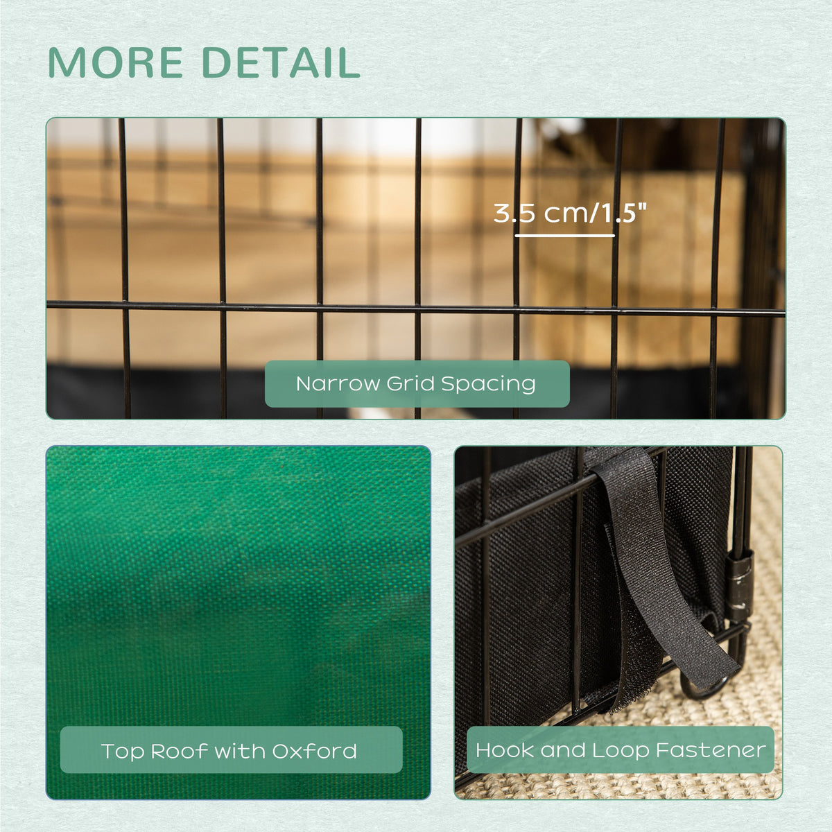 Metal Outdoor Small Animal Cage - Black 35"L x 29"W x 29"H-Small Animals-DECOROLALA