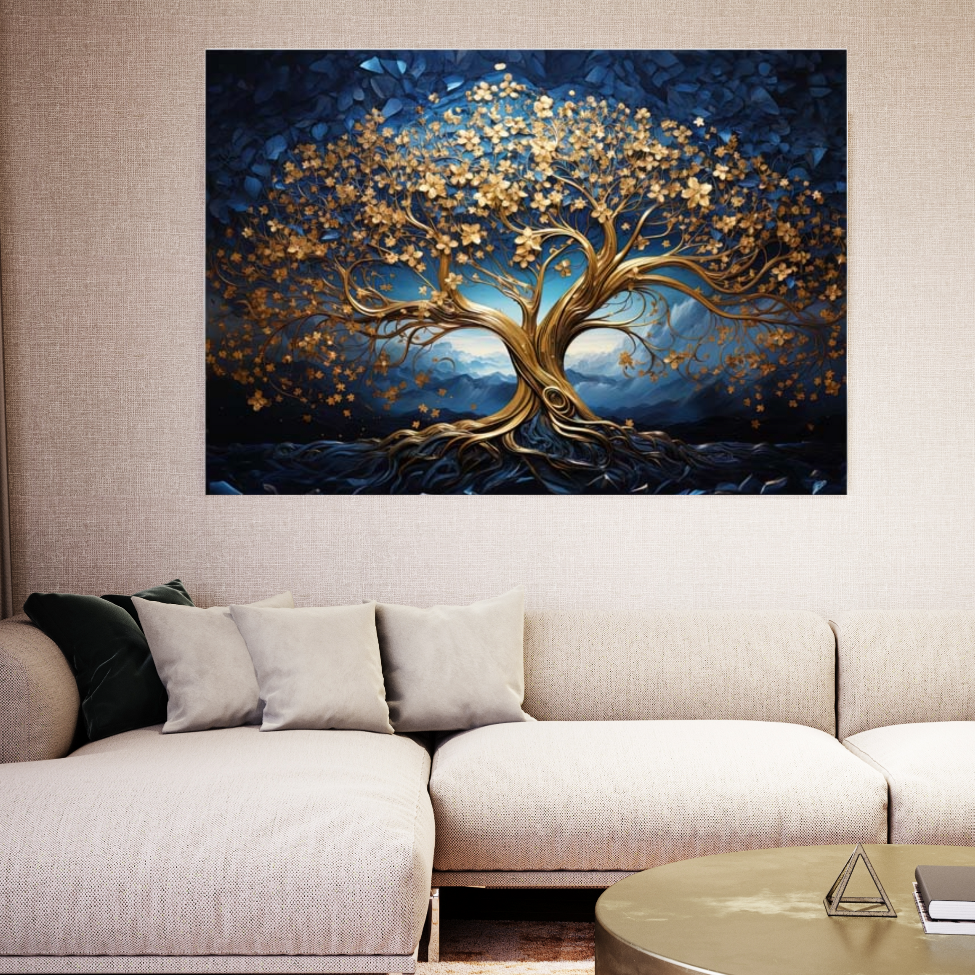 Metal Tree Wall Art, Tree of Life Design-Canvas Print-DECOROLALA