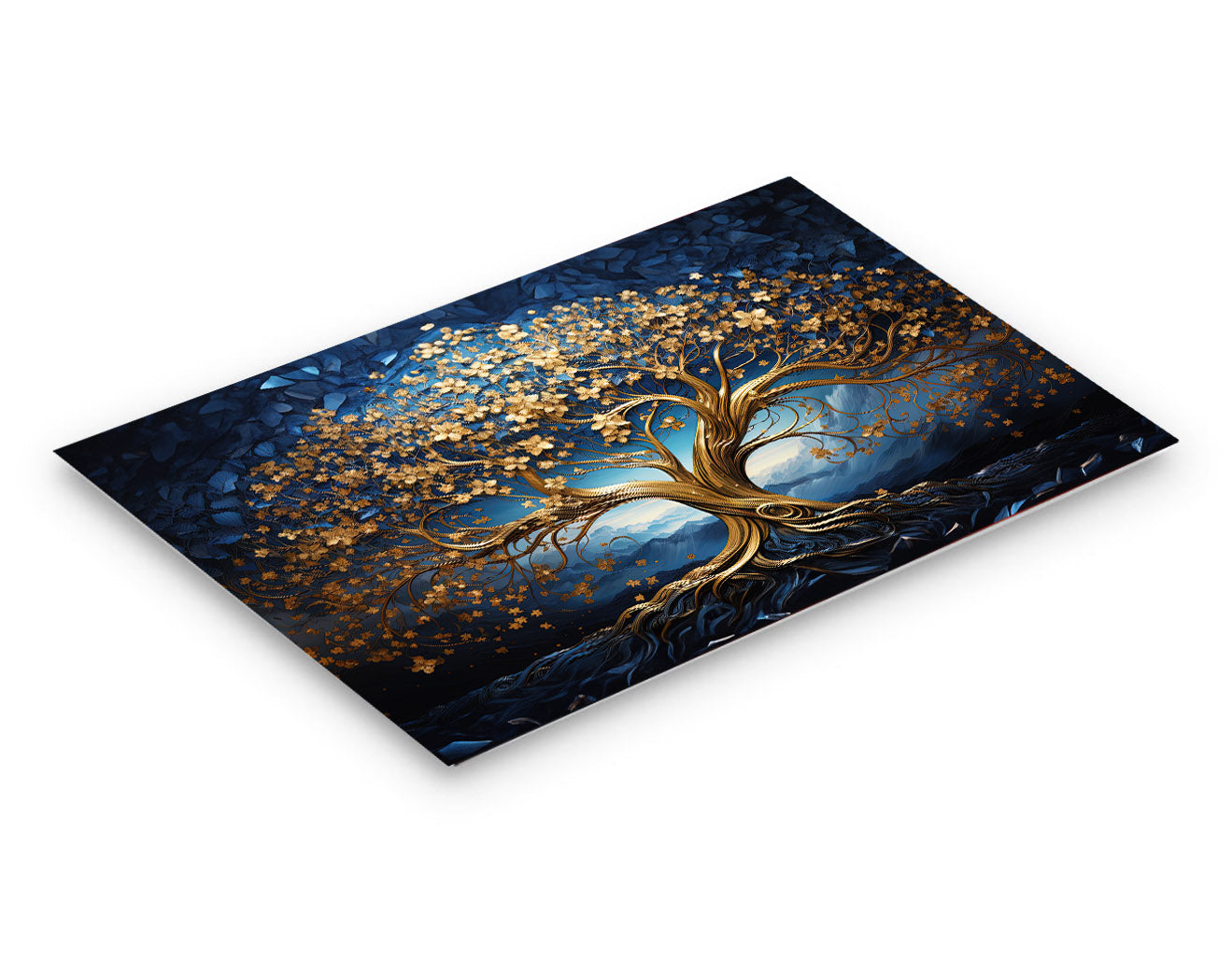 Metal Tree Wall Art, Tree of Life Design-Canvas Print-DECOROLALA