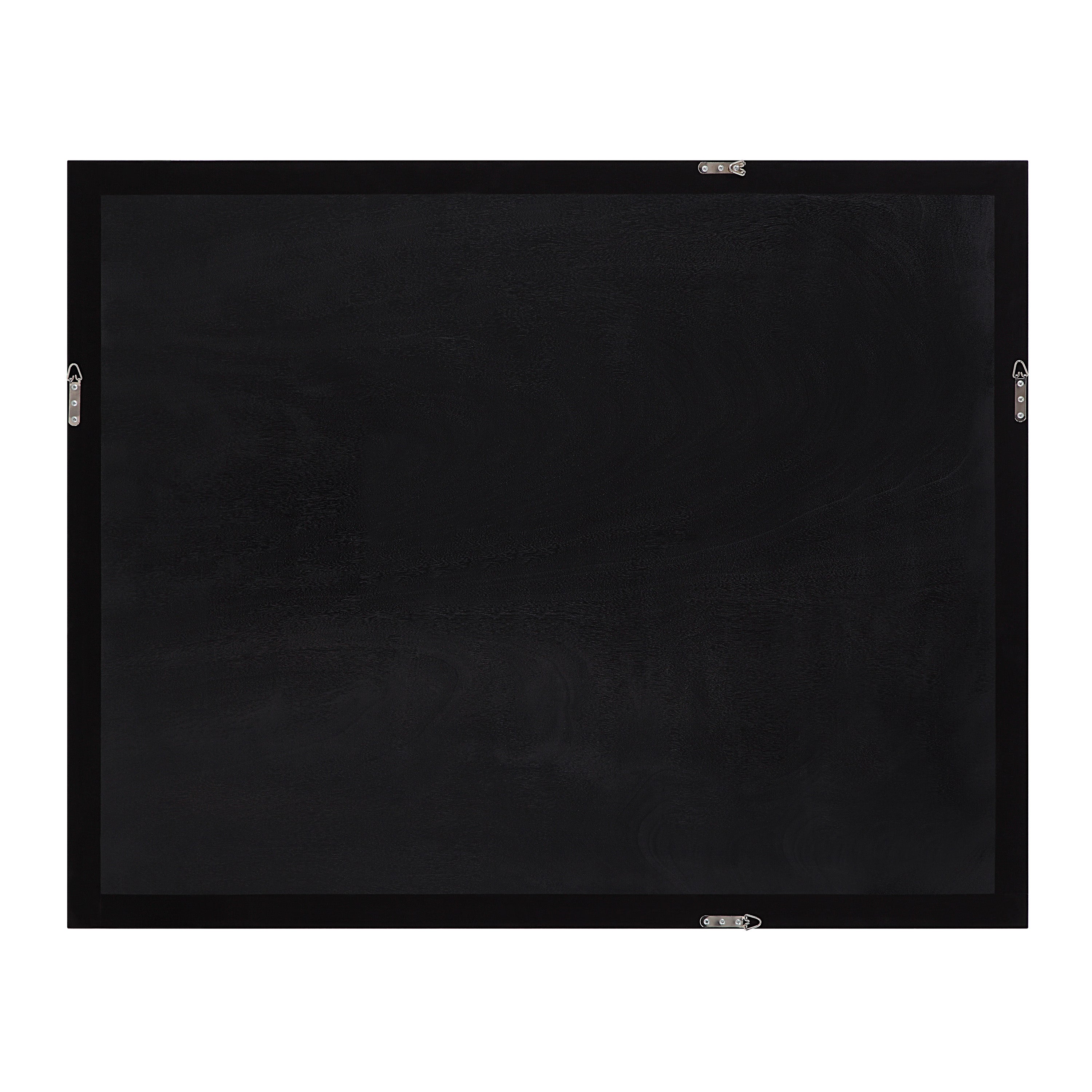 Mica 45" Wide Wall Art with Wood Frame, Painted Black-Canvas Art-DECOROLALA