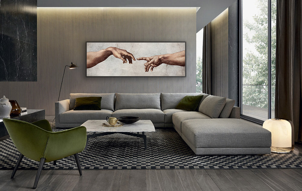 Michelangelo Creation Fine Art Canvas Print-Wall Art-DECOROLALA