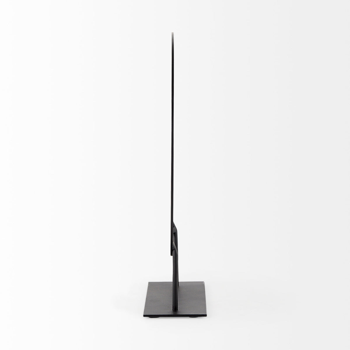 Micra Matte Black Metal Decorative Object on a Stand-Objects-DECOROLALA