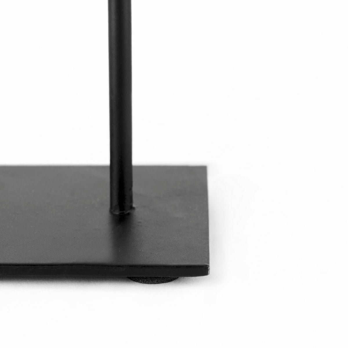 Micra Matte Black Metal Decorative Object on a Stand-Objects-DECOROLALA